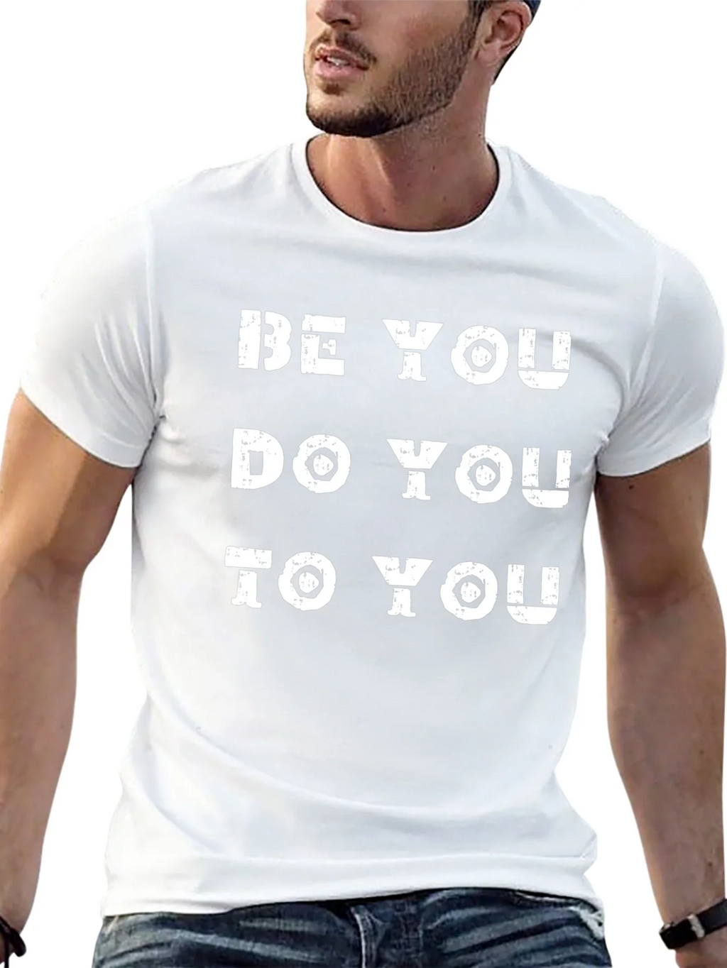 Be You Graphic Tee - Black Crew Neck T-Shirt product image 9