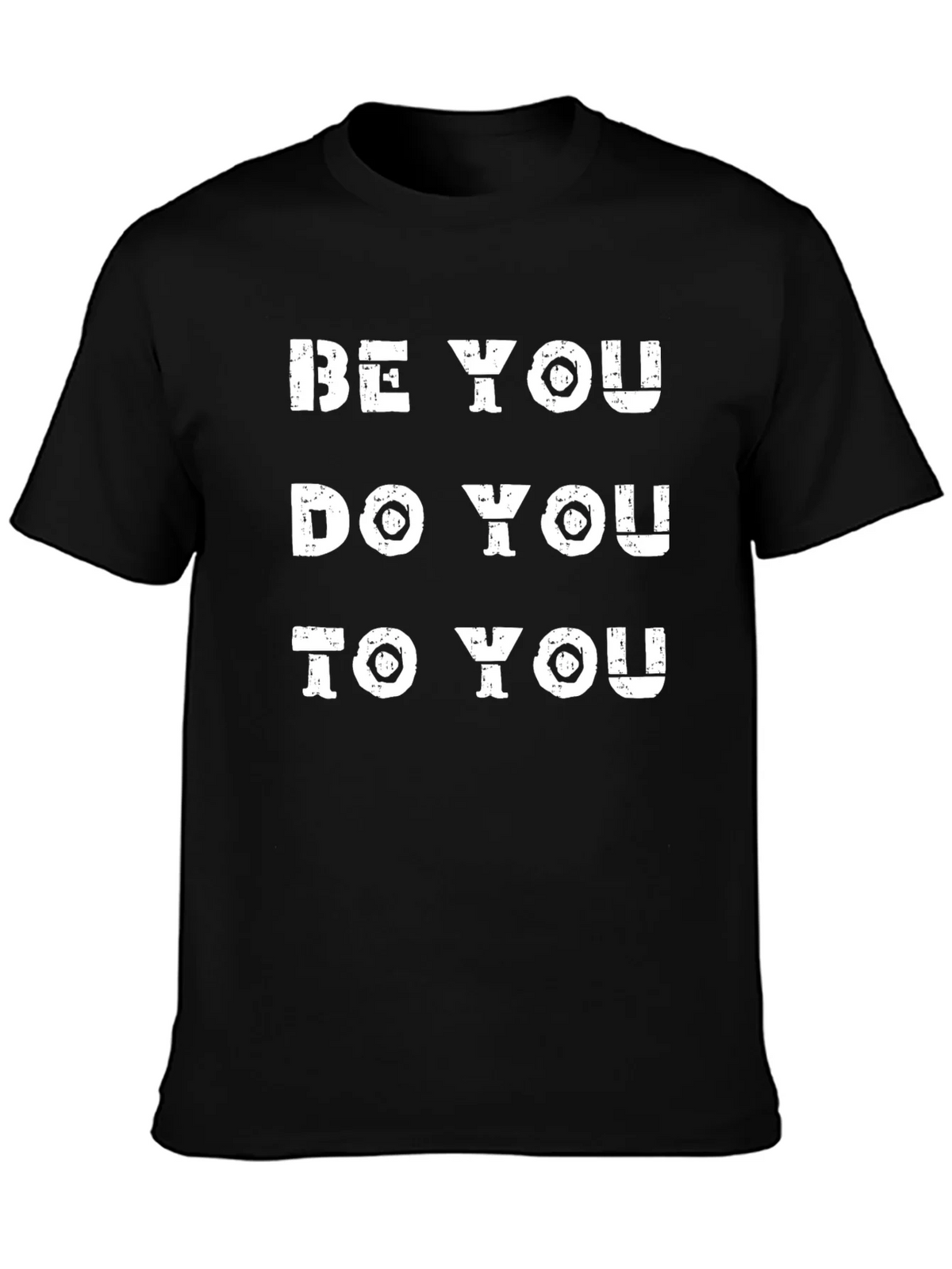 Be You Graphic Tee - Black Crew Neck T-Shirt product image 3