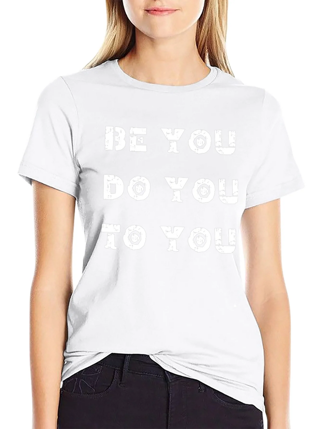 Be You Graphic Tee - Black Crew Neck T-Shirt product image 6