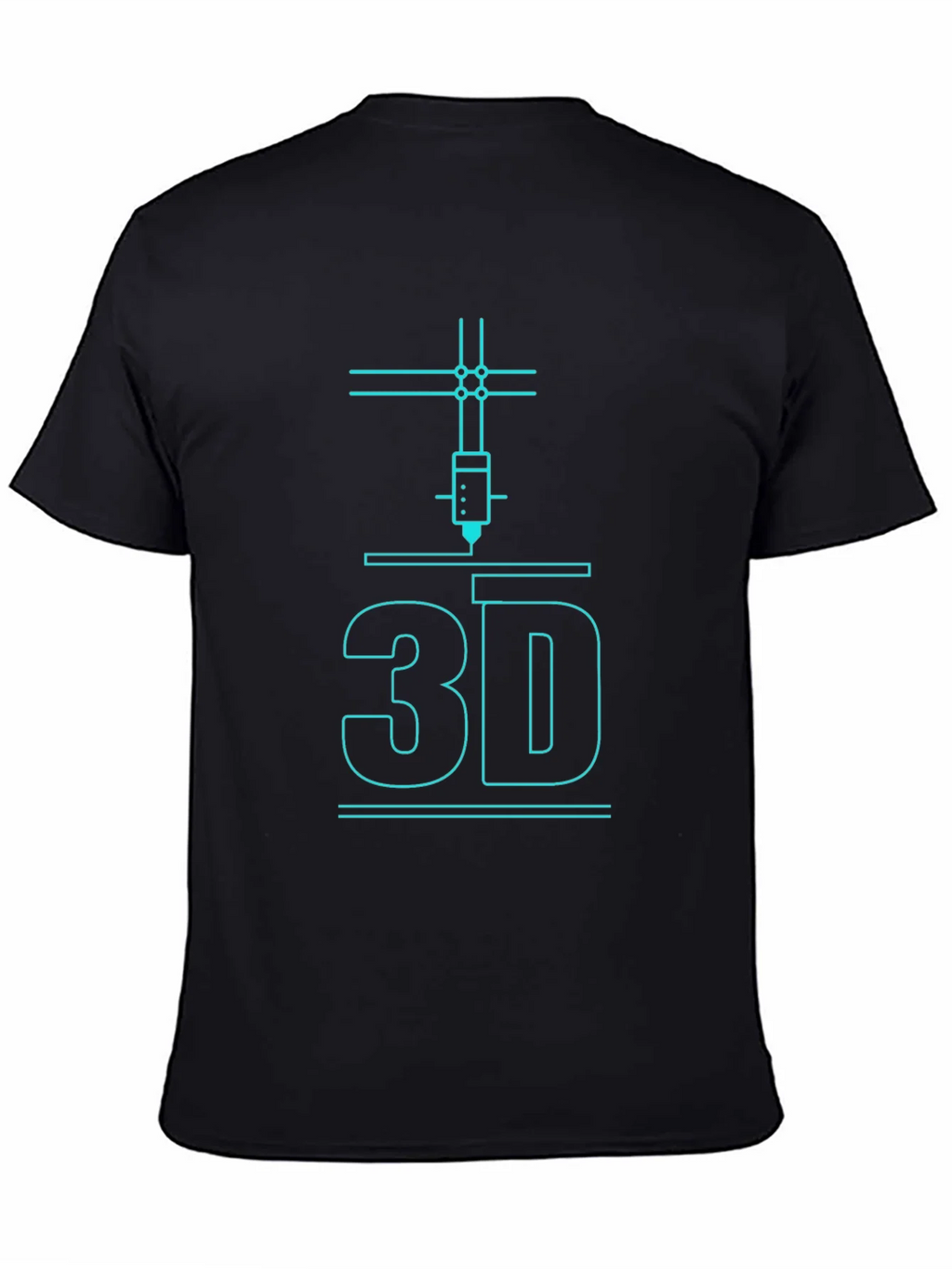 3D Printing T-Shirt - Black Graphic Tee for Tech Enthusiasts product image 2