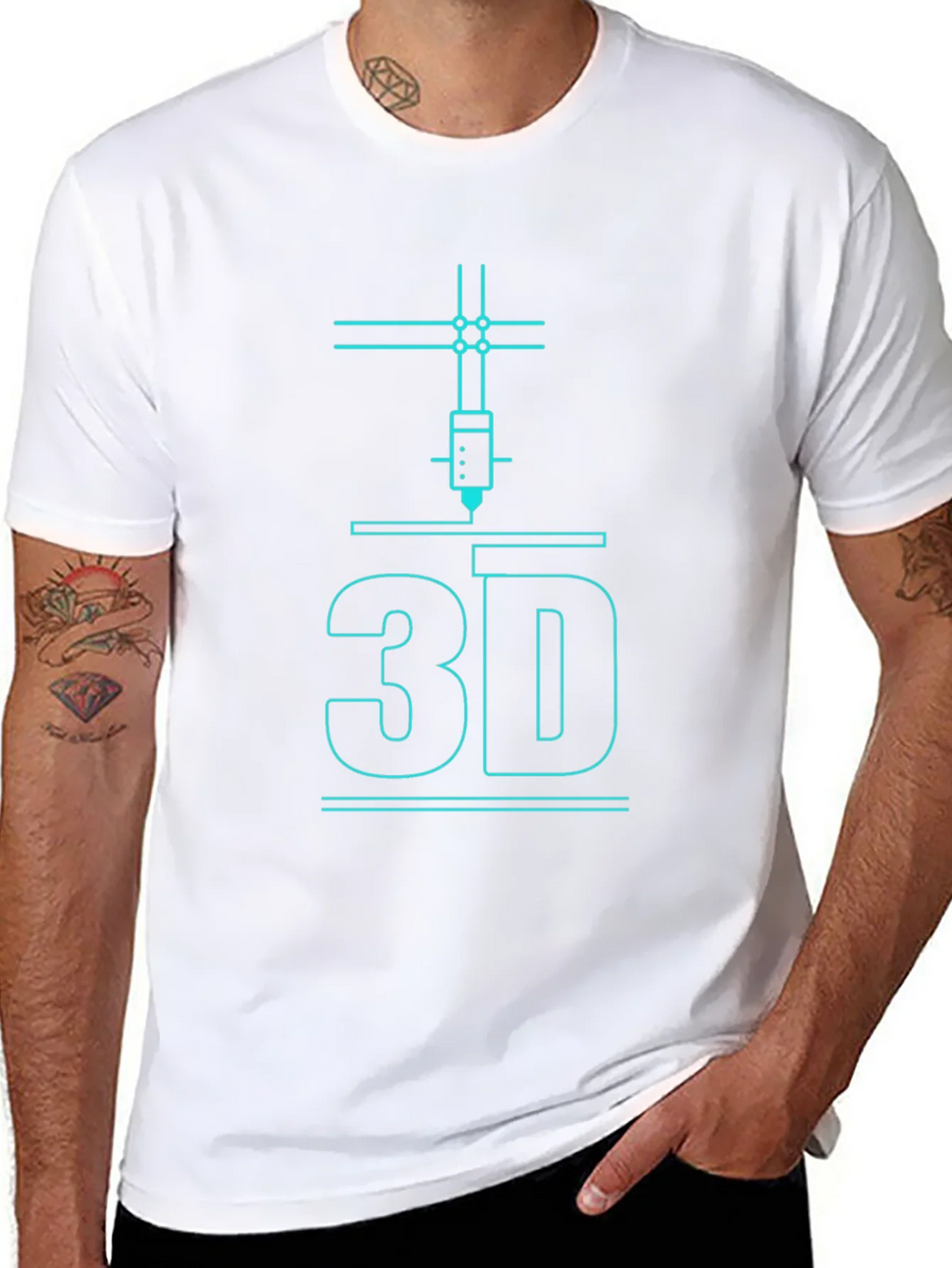 3D Printing T-Shirt - Black Graphic Tee for Tech Enthusiasts product image 5