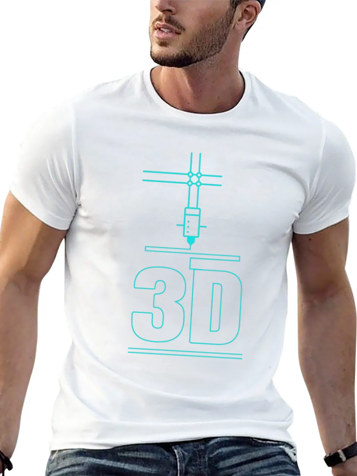 3D Printing T-Shirt - Black Graphic Tee for Tech Enthusiasts product image 9