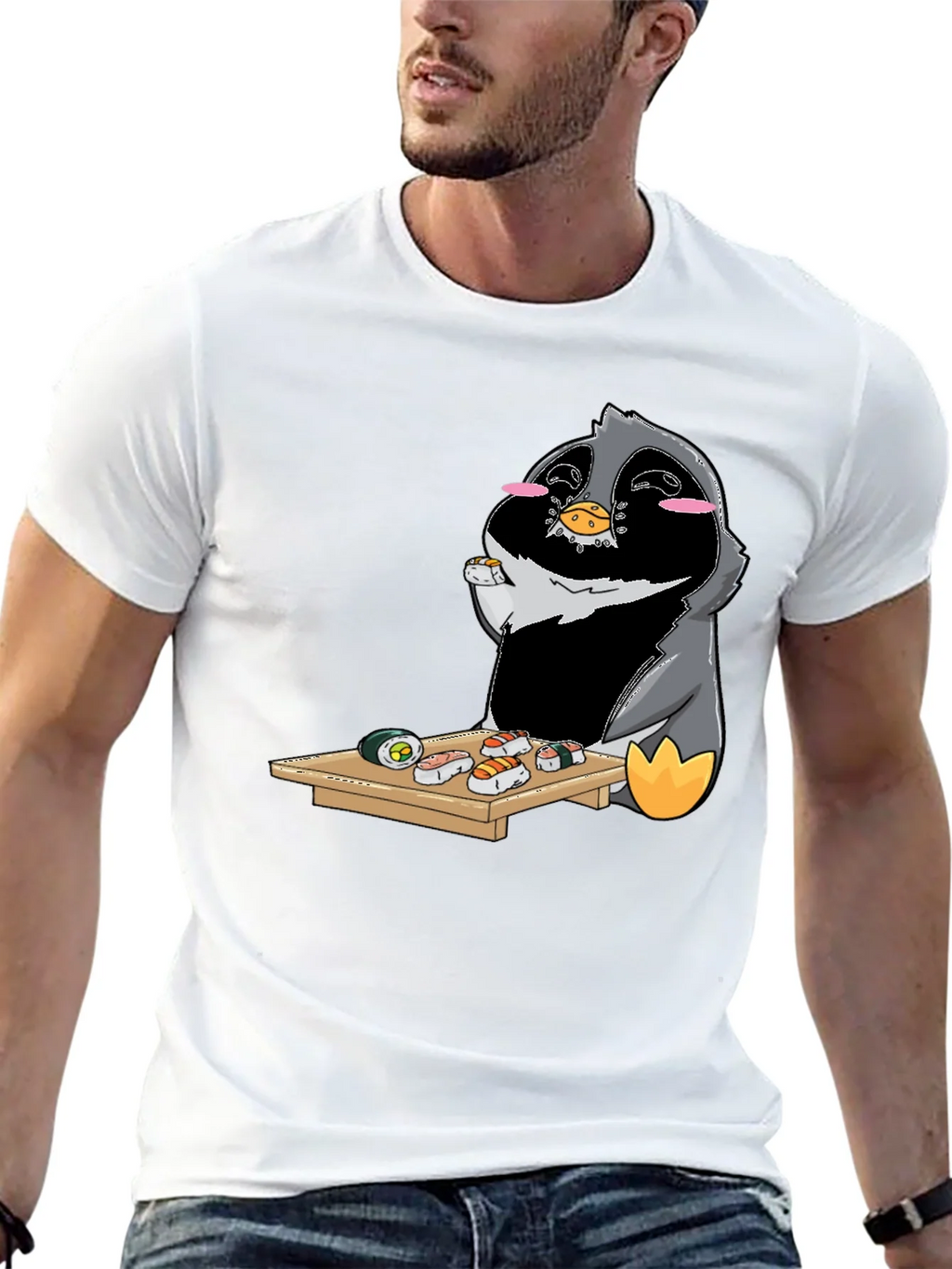 Sushi Penguin Graphic Tee product image 10