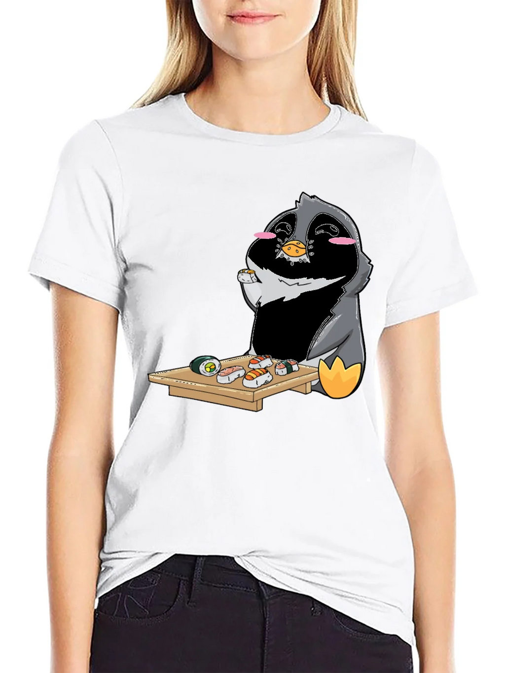 Sushi Penguin Graphic Tee product image 8