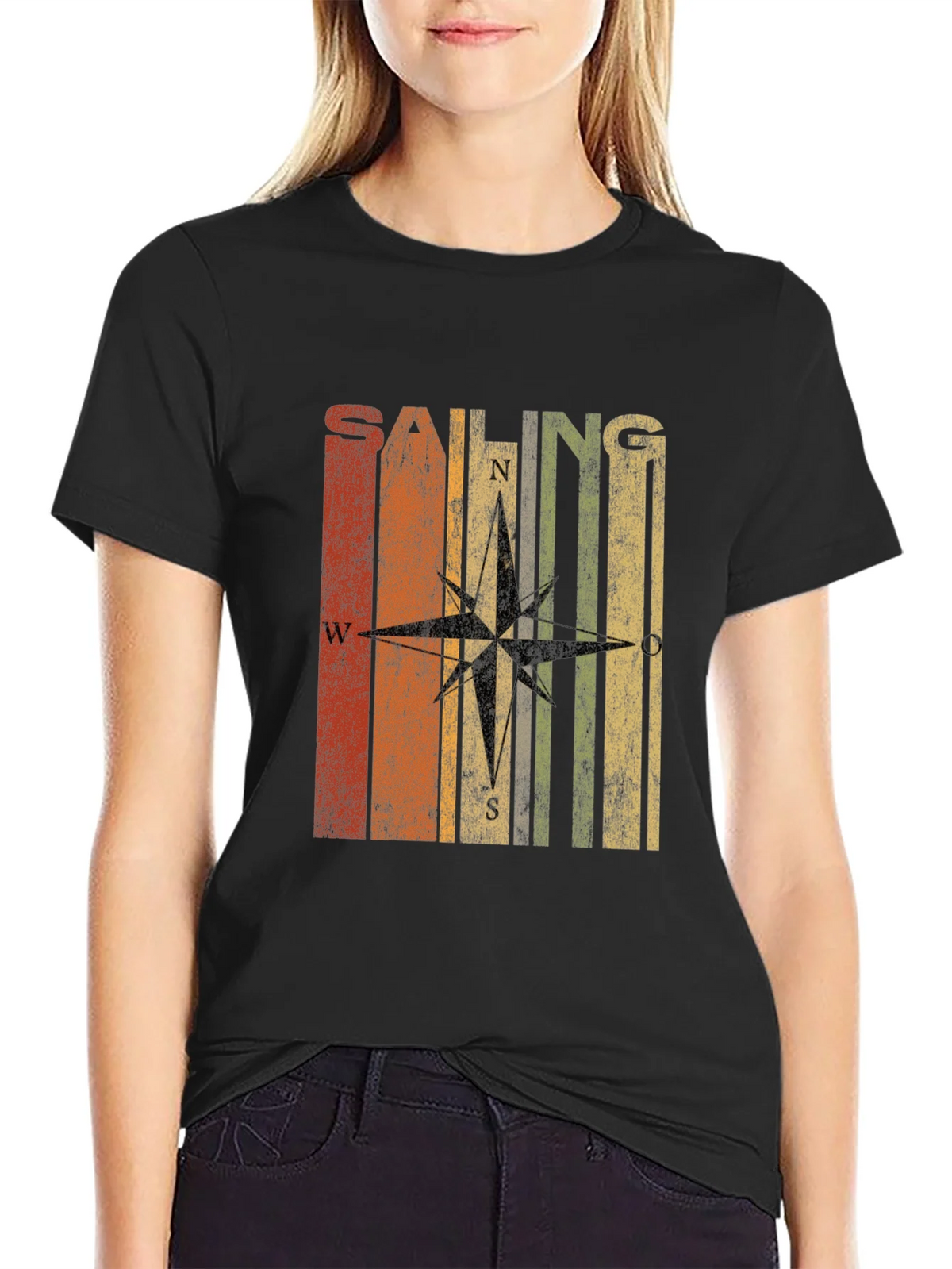 Retro Sailing Compass T-Shirt product image 2