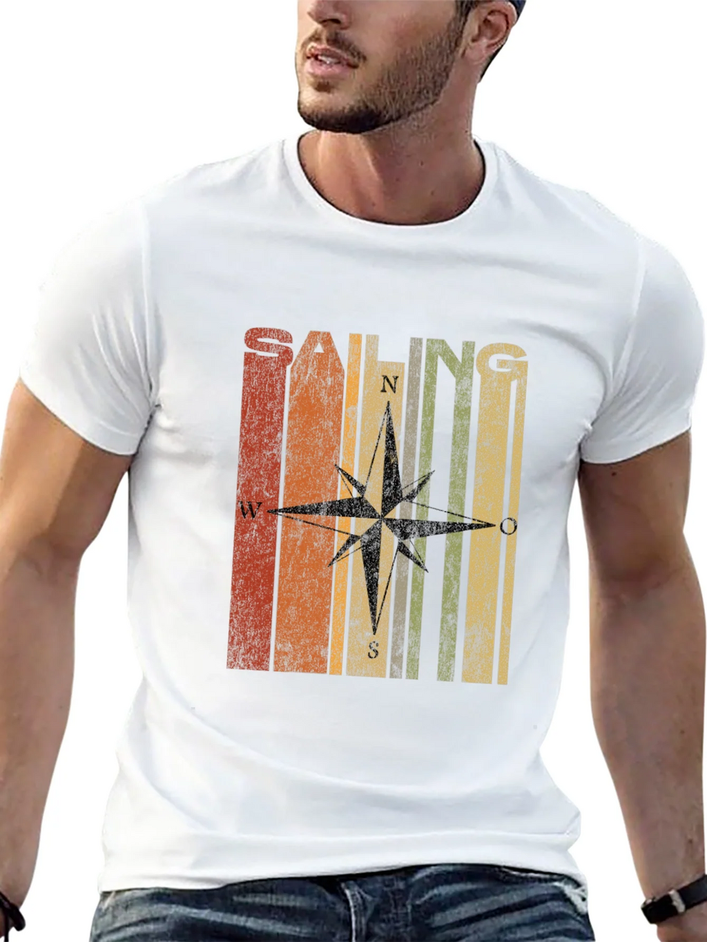 Retro Sailing Compass T-Shirt product image 12