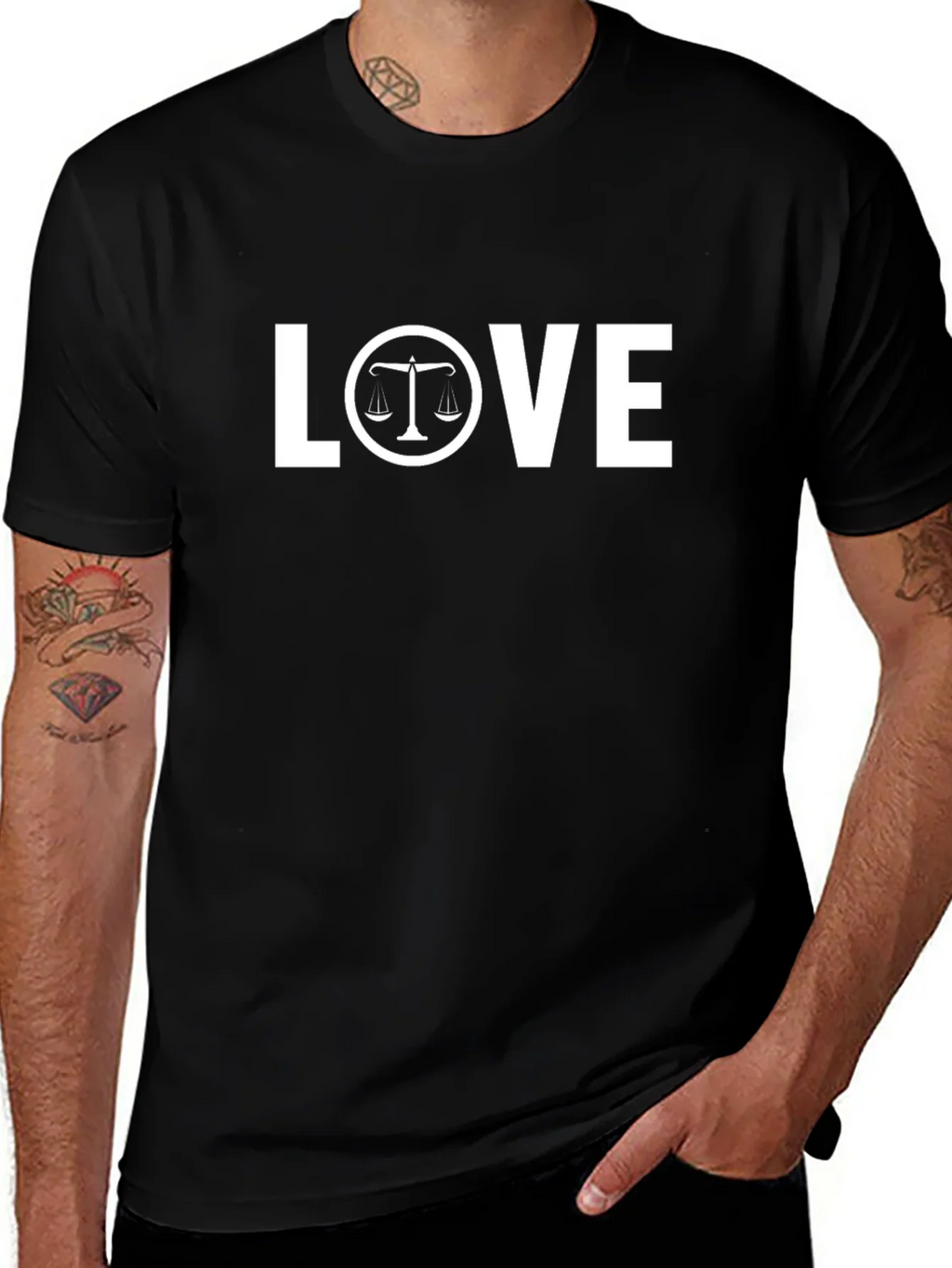 Lawyer LOVE T-Shirt - Scales of Justice Design product image 1