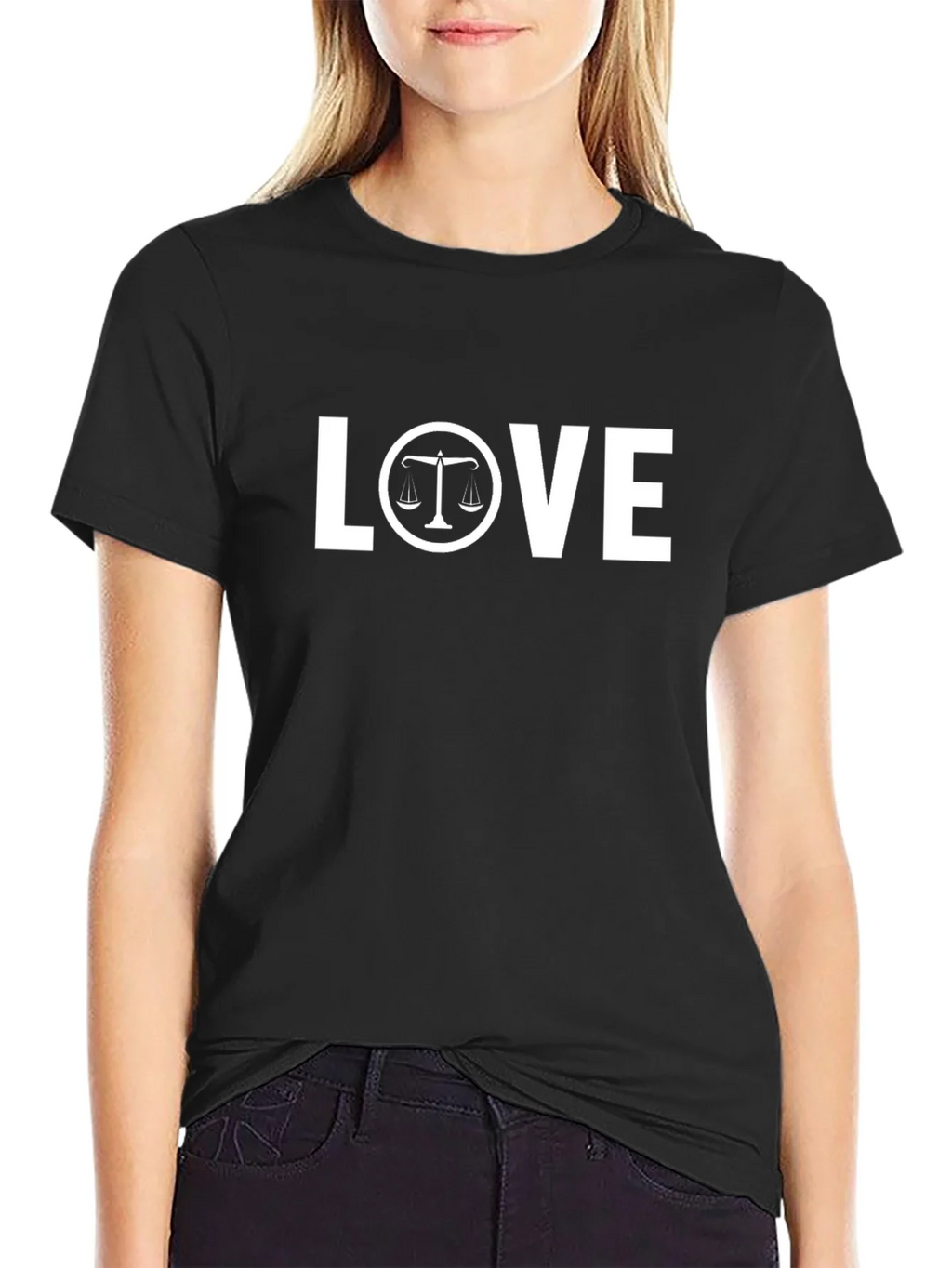 Lawyer LOVE T-Shirt - Scales of Justice Design product image 2