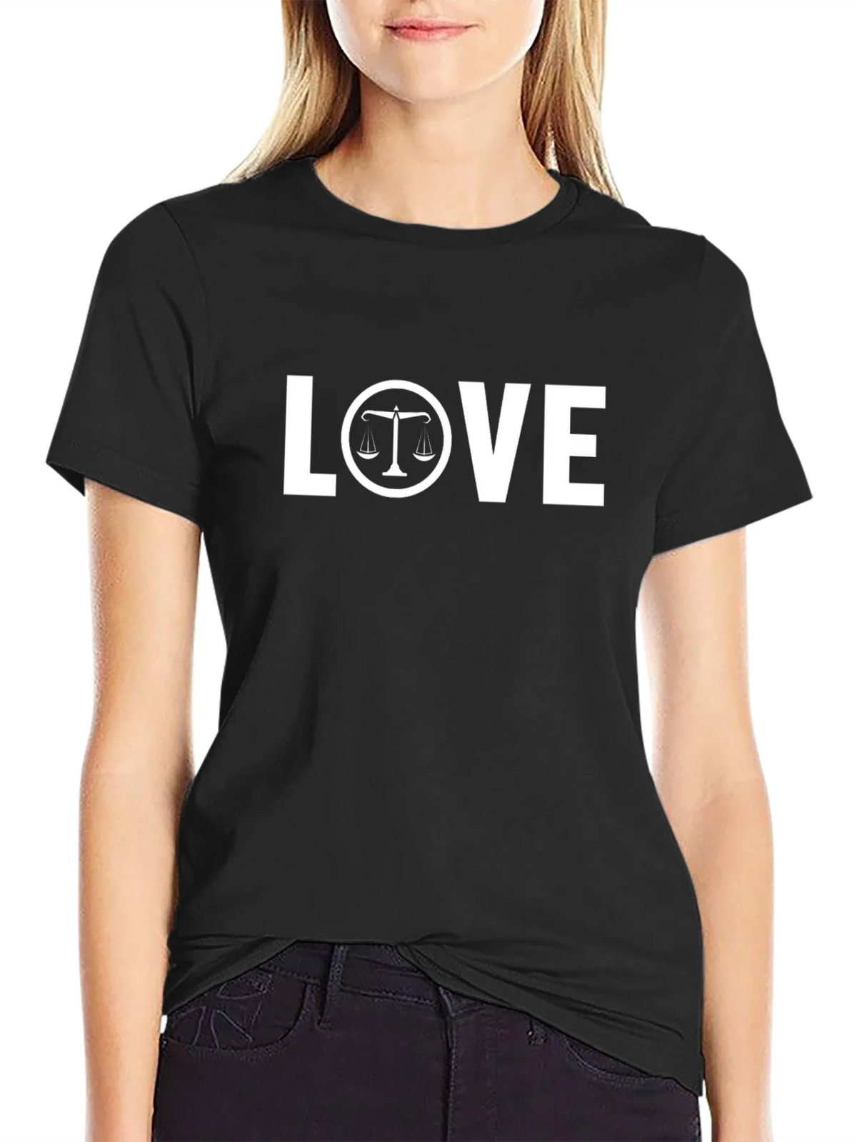 Lawyer LOVE T-Shirt - Scales of Justice Design product image 2