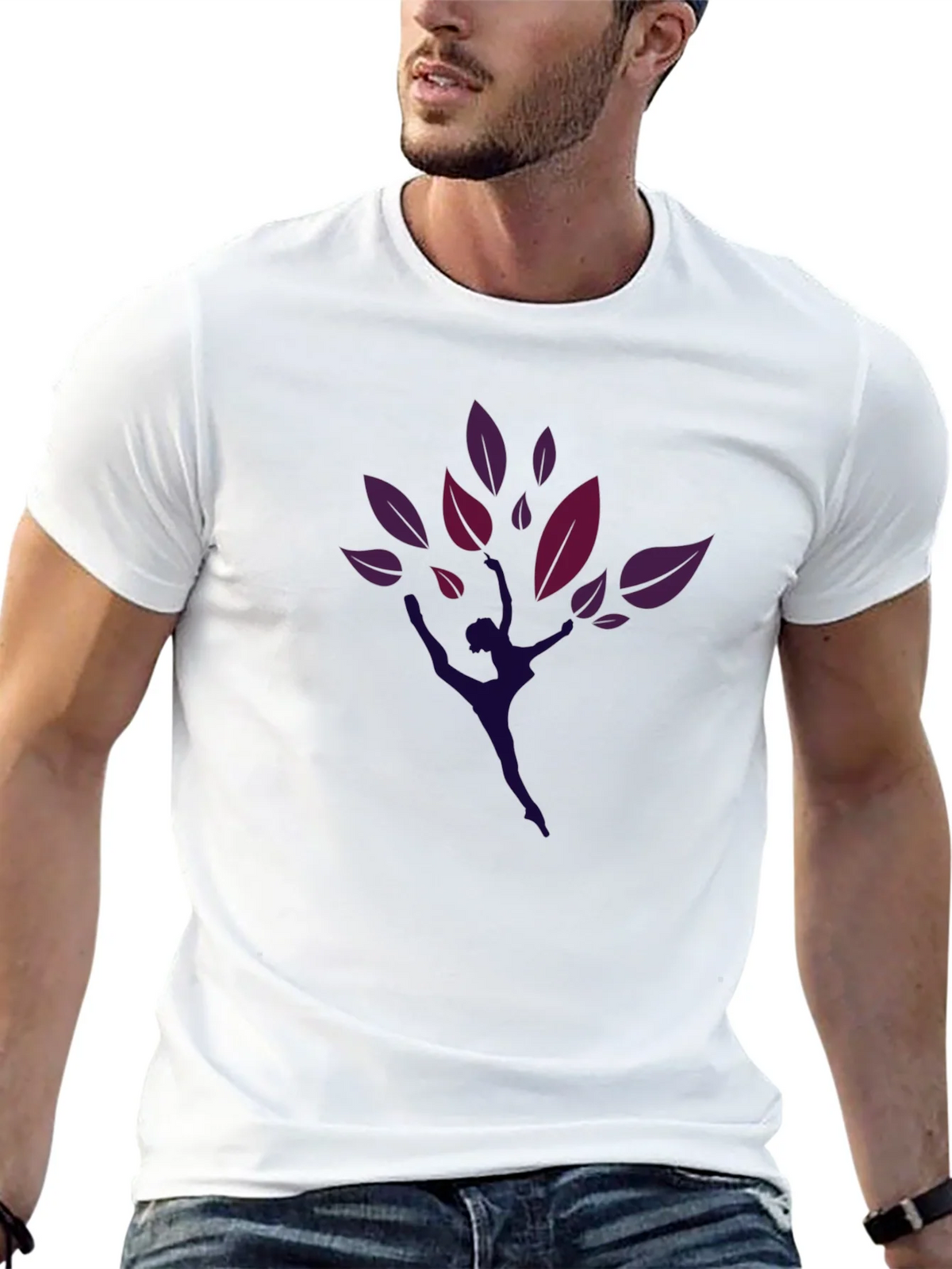 Dancer Tree Graphic Black T-Shirt product image 12