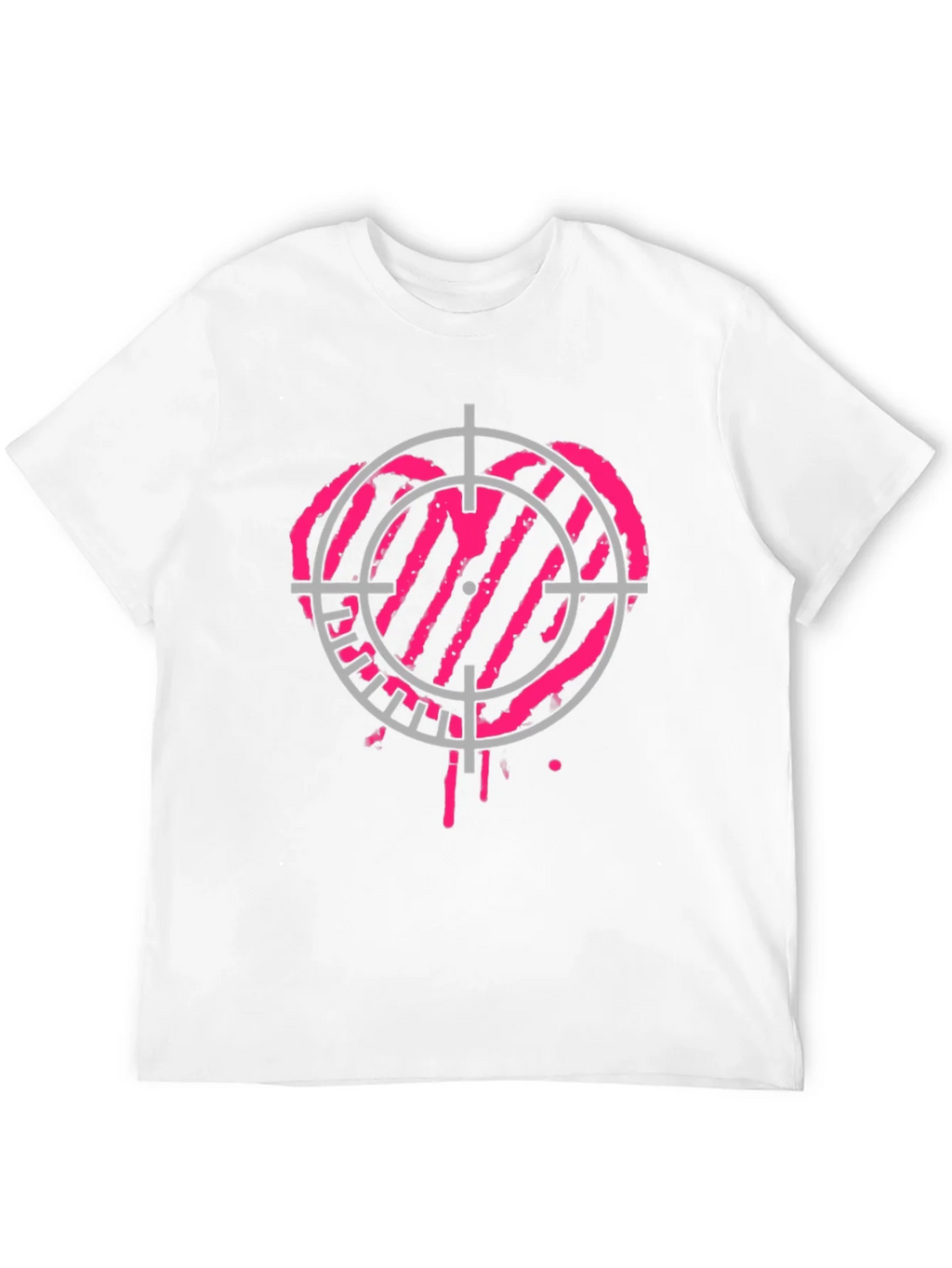 Heart Target Black T-Shirt - Unique Graphic Tee product image 9