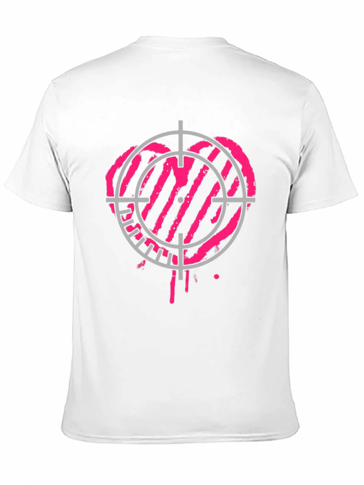 Heart Target Black T-Shirt - Unique Graphic Tee product image 8