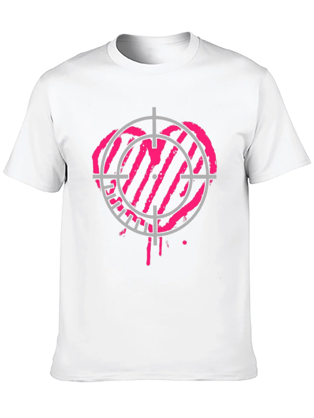 Heart Target Black T-Shirt - Unique Graphic Tee product image 7