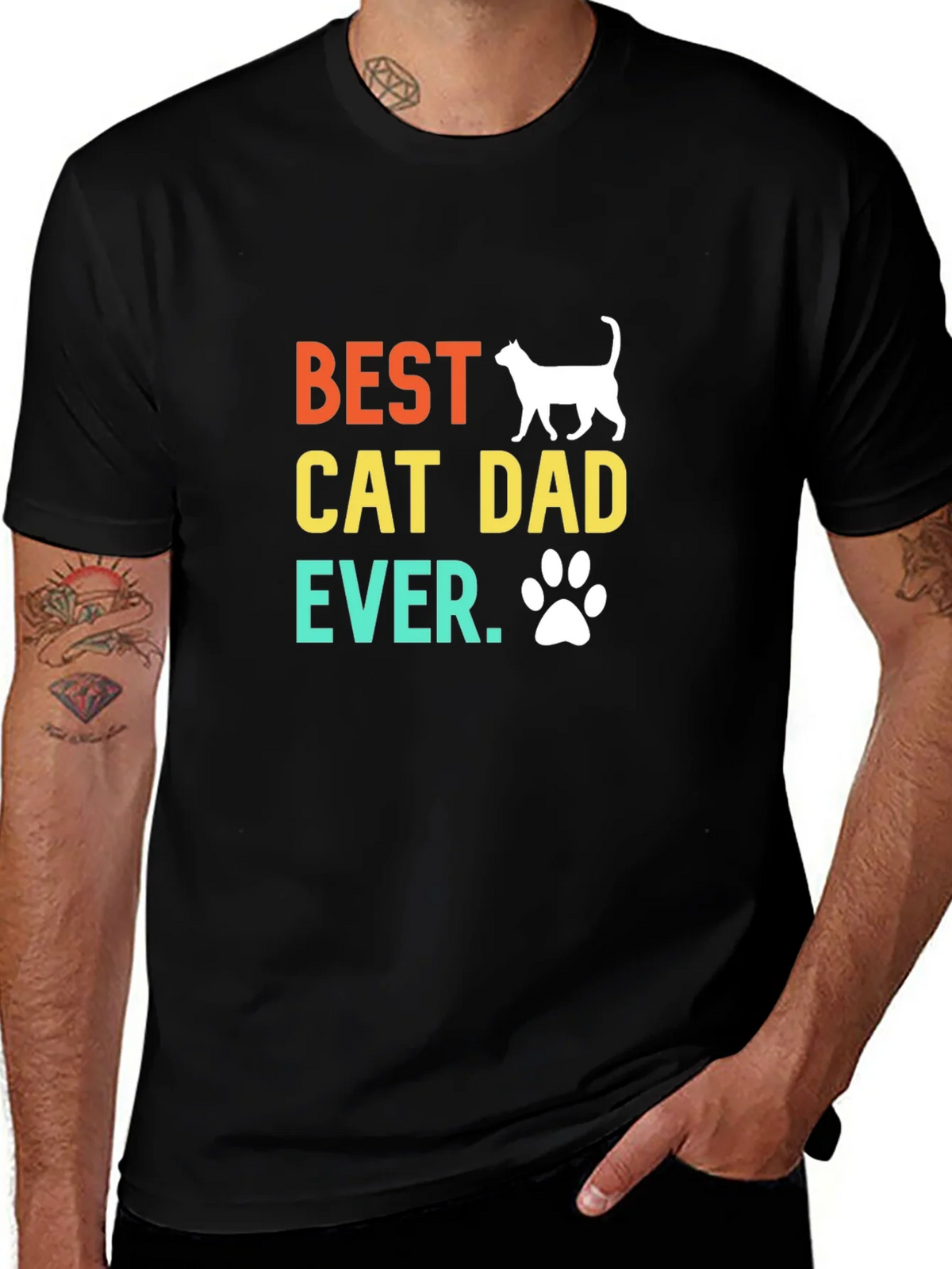 Best Cat Dad Ever T-Shirt product image 1