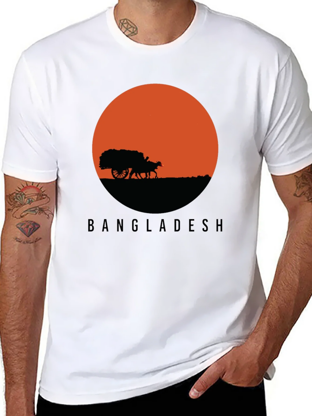 Bangladesh Sunset Graphic Tee product image 7