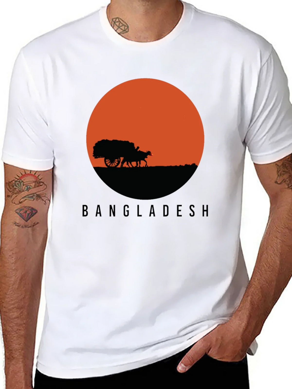 Bangladesh Sunset Graphic Tee product image 7