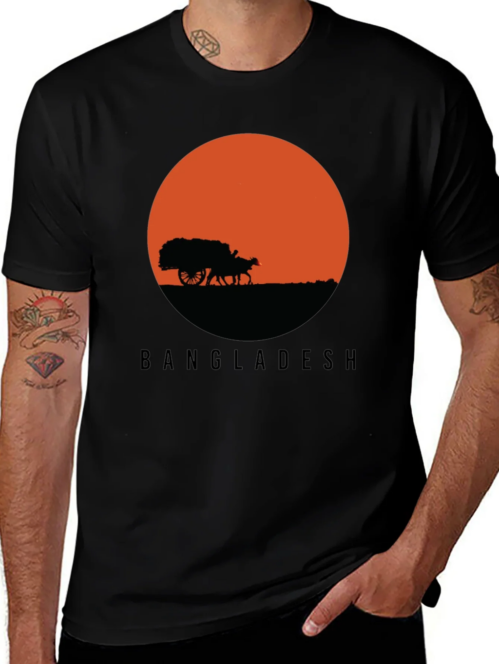 Bangladesh Sunset Graphic Tee product image 1