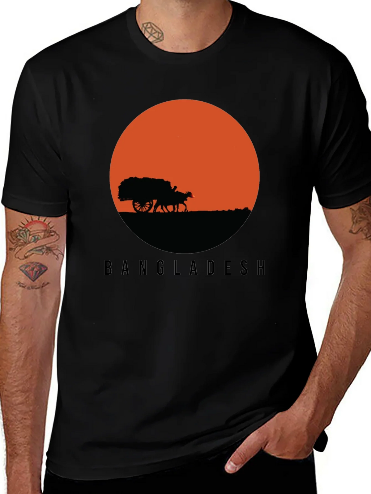 Bangladesh Sunset Graphic Tee product image 1