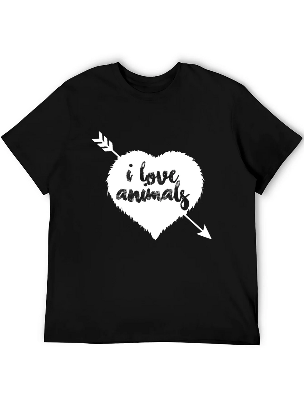 I Love Animals T-Shirt - Heart Arrow Graphic Tee product image 4