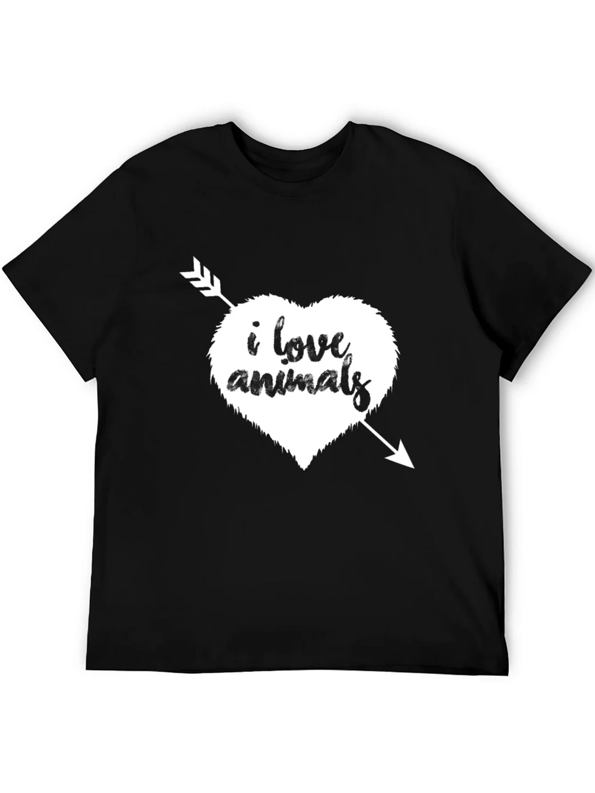 I Love Animals T-Shirt - Heart Arrow Graphic Tee product image 4