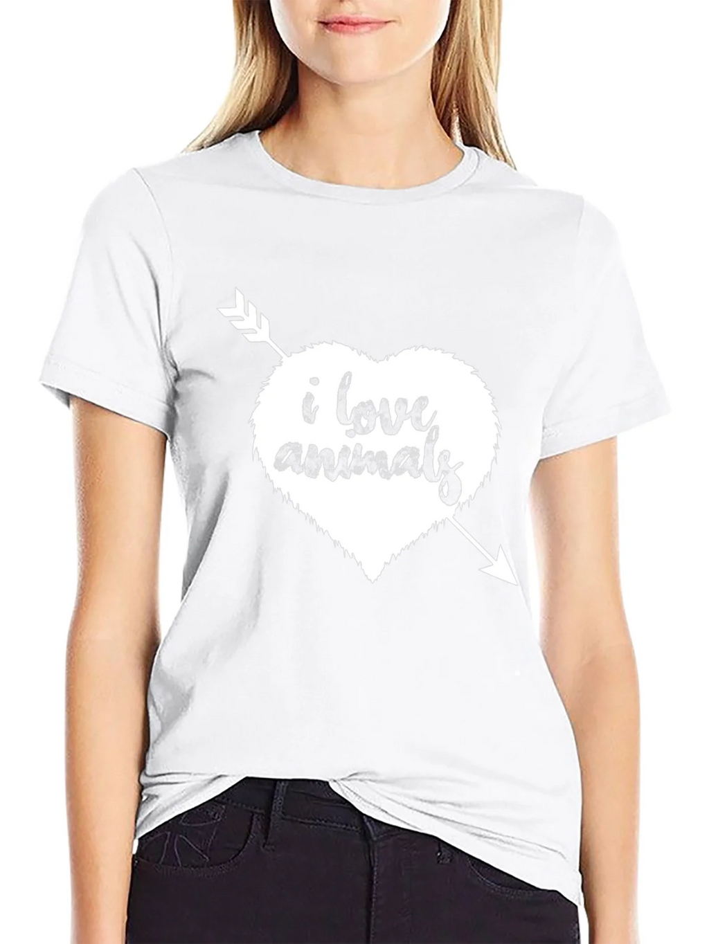 I Love Animals T-Shirt - Heart Arrow Graphic Tee product image 7