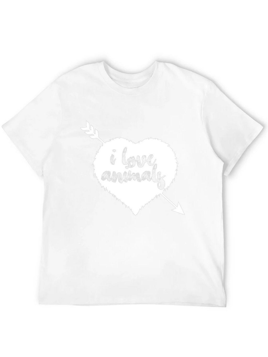 I Love Animals T-Shirt - Heart Arrow Graphic Tee product image 9