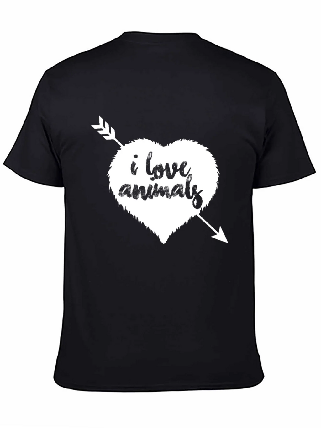 I Love Animals T-Shirt - Heart Arrow Graphic Tee product image 3