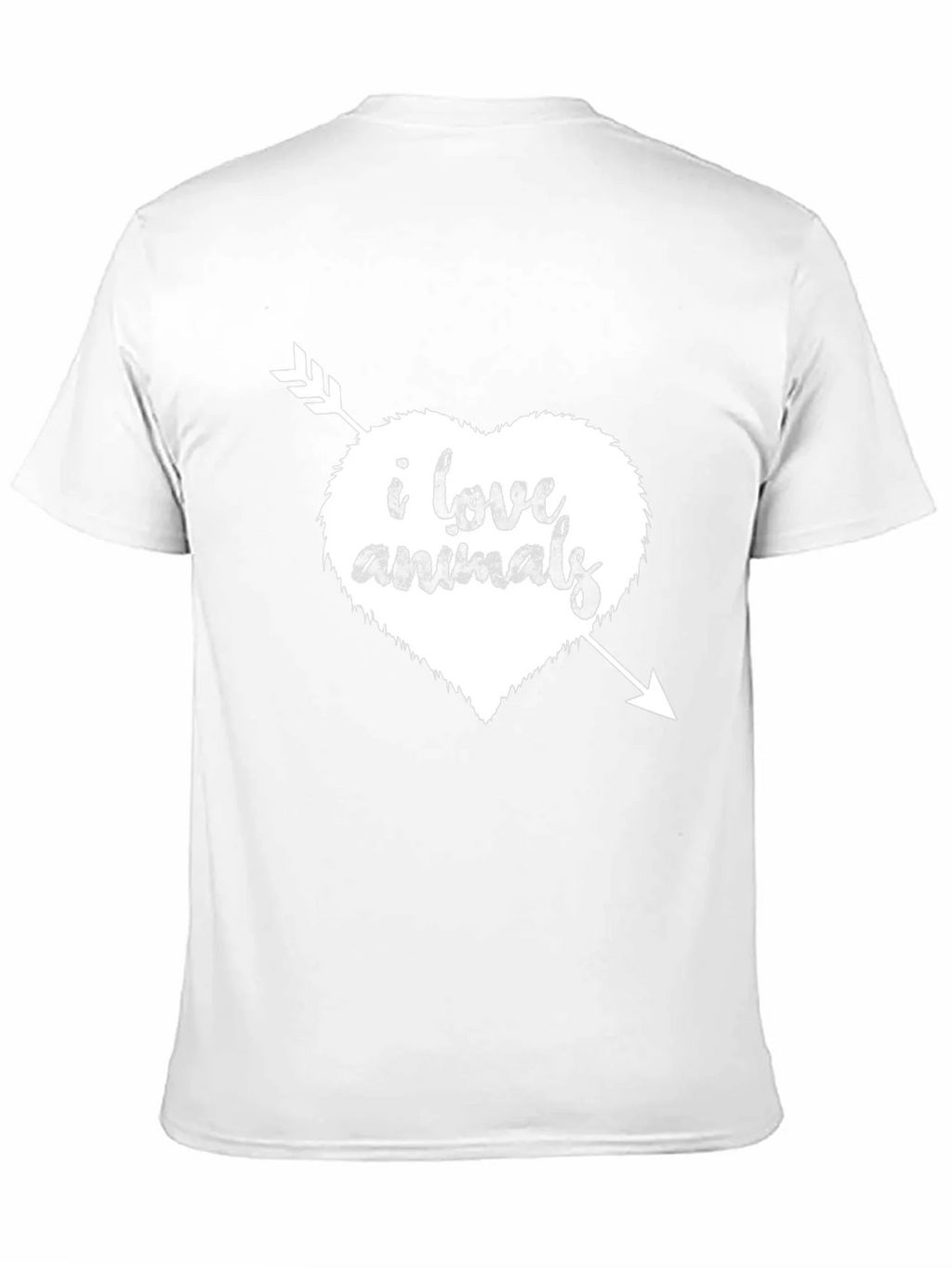I Love Animals T-Shirt - Heart Arrow Graphic Tee product image 8