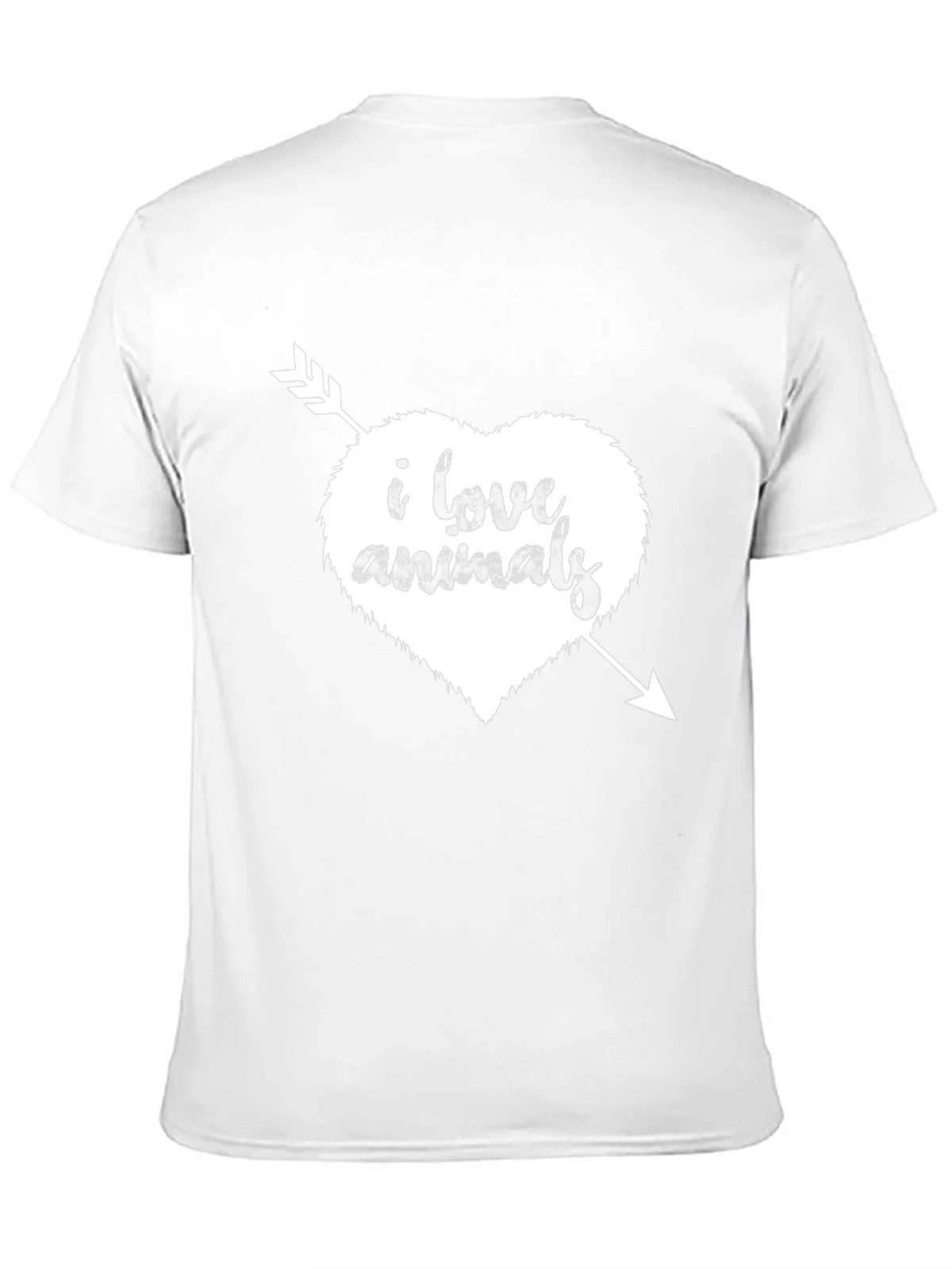 I Love Animals T-Shirt - Heart Arrow Graphic Tee product image 8