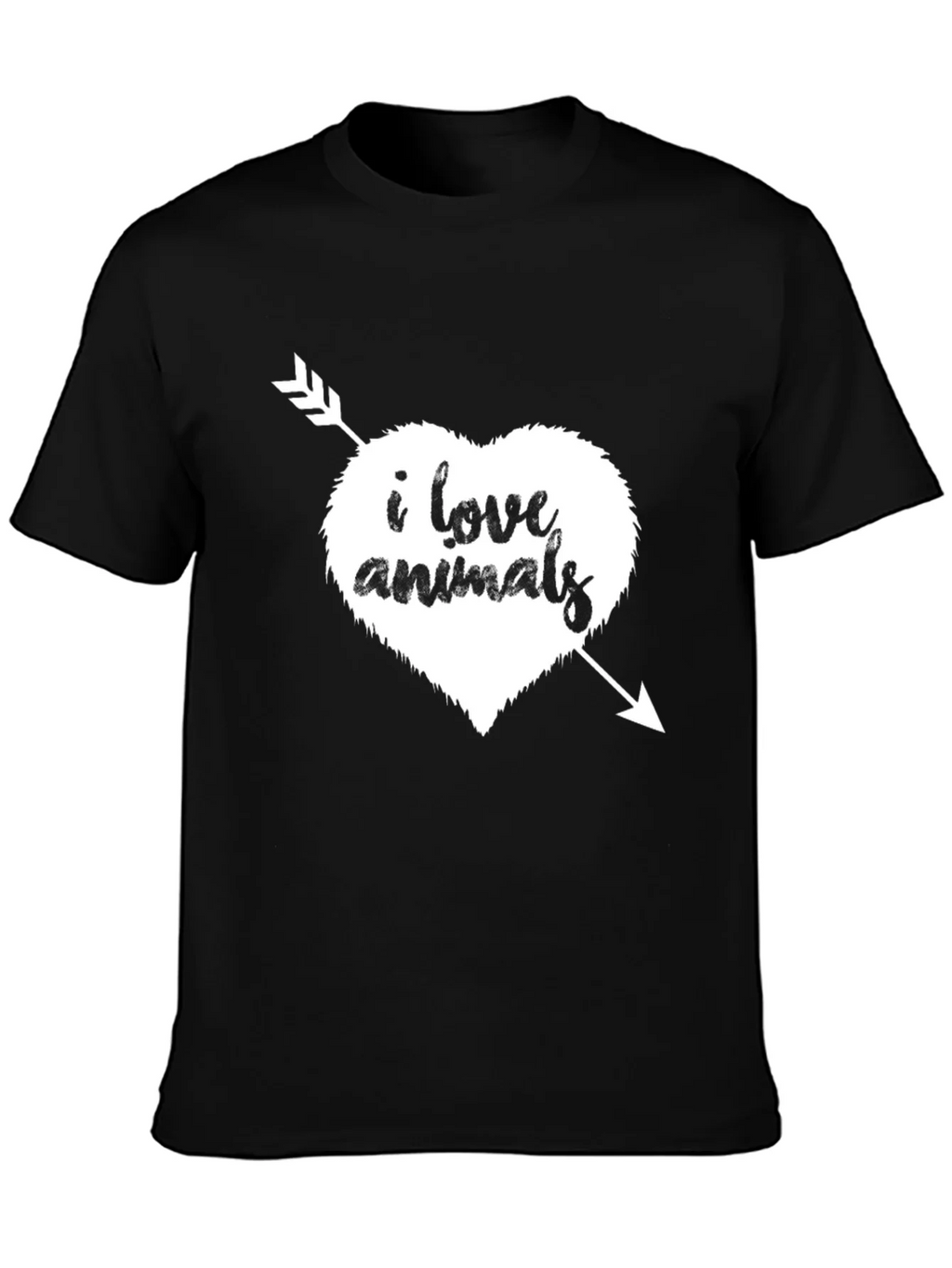 I Love Animals T-Shirt - Heart Arrow Graphic Tee product image 2