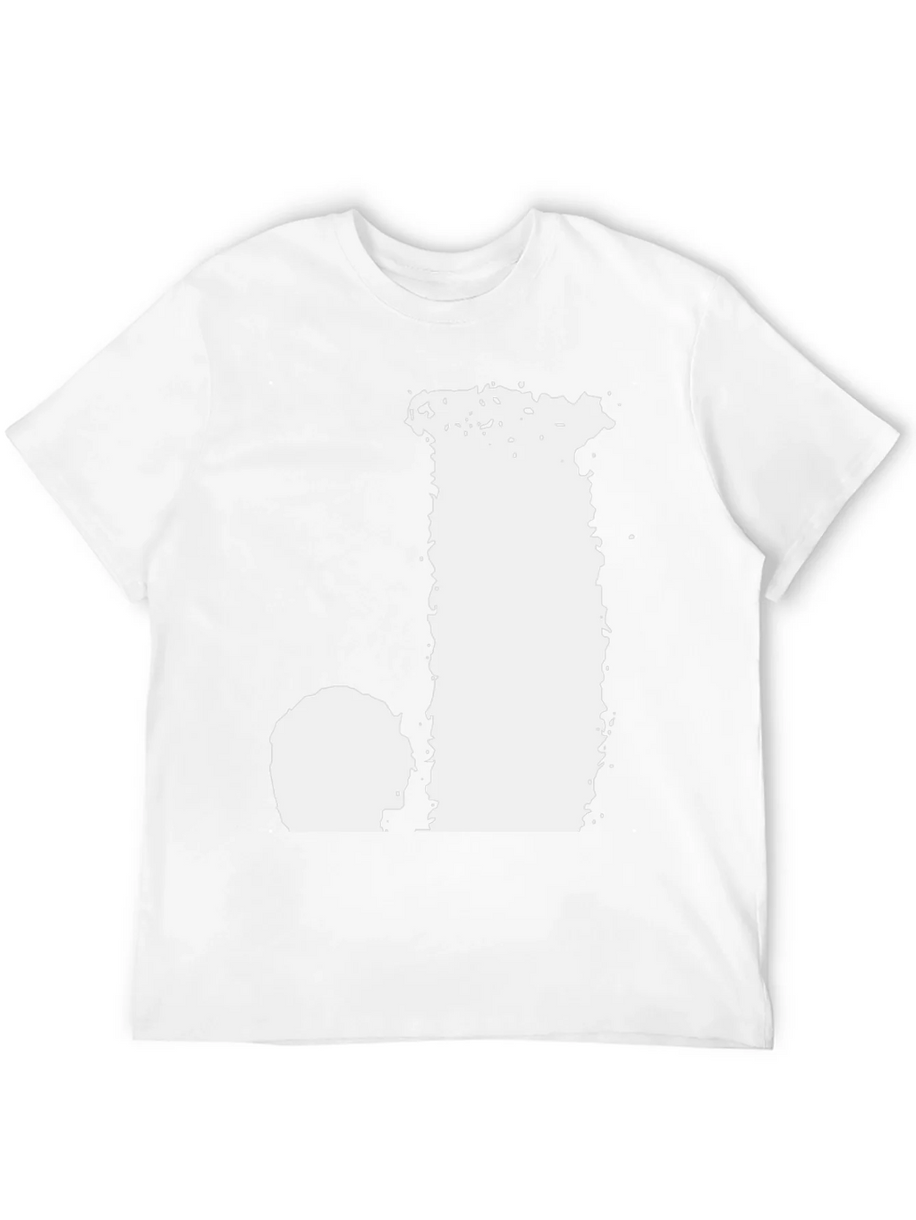 Black T-Shirt with Distressed Letter Graphic product image 10