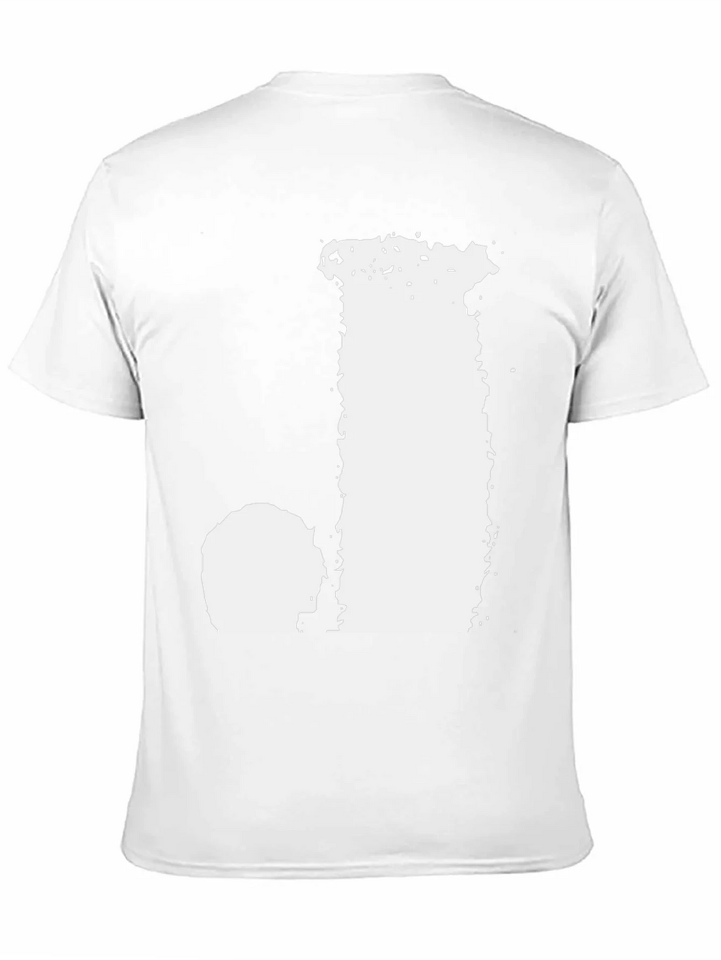 Black T-Shirt with Distressed Letter Graphic product image 9