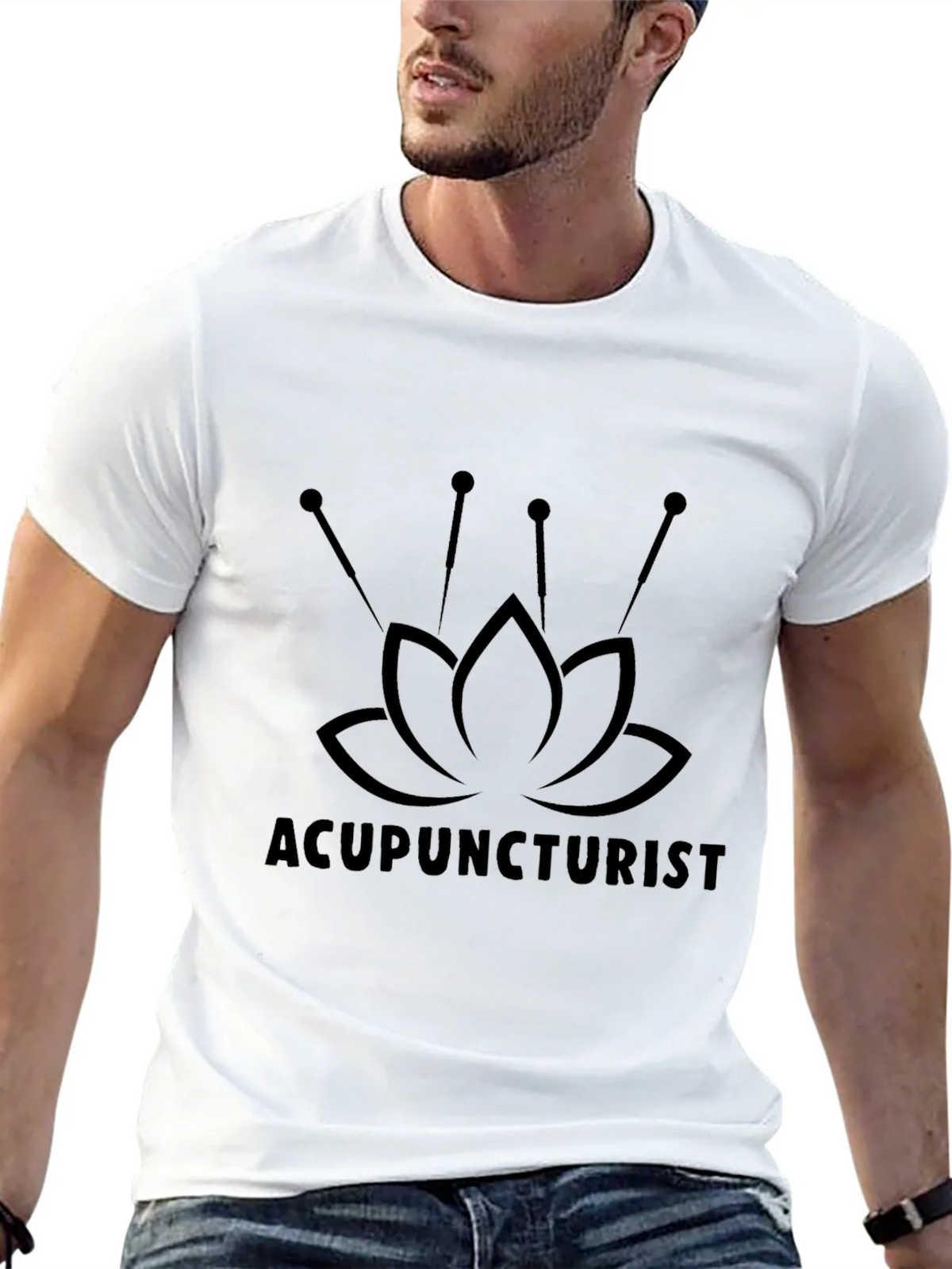 Acupuncturist Lotus Flower T-Shirt - Unisex product image 12