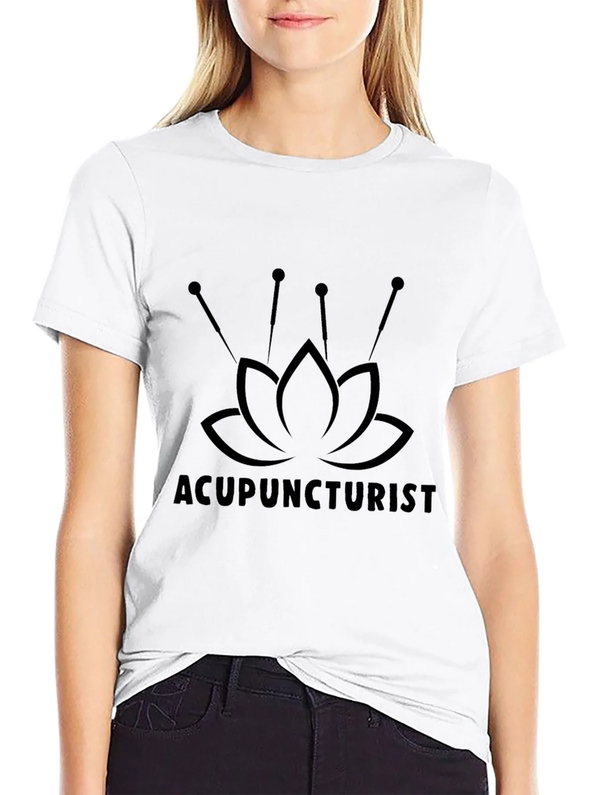 Acupuncturist Lotus Flower T-Shirt - Unisex product image 8
