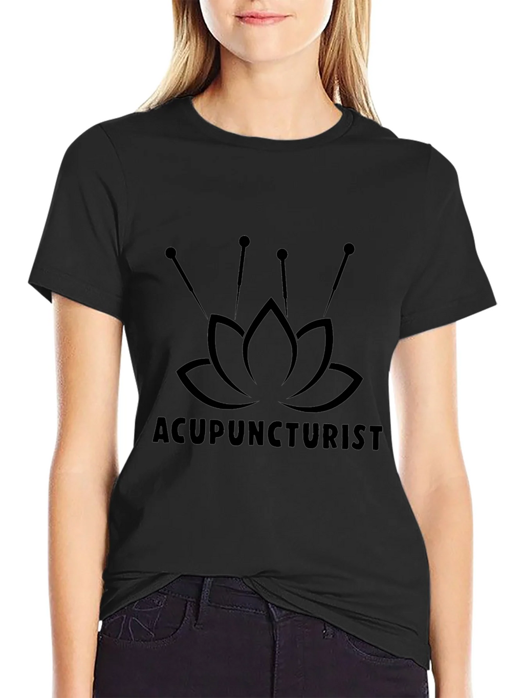 Acupuncturist Lotus Flower T-Shirt - Unisex product image 2