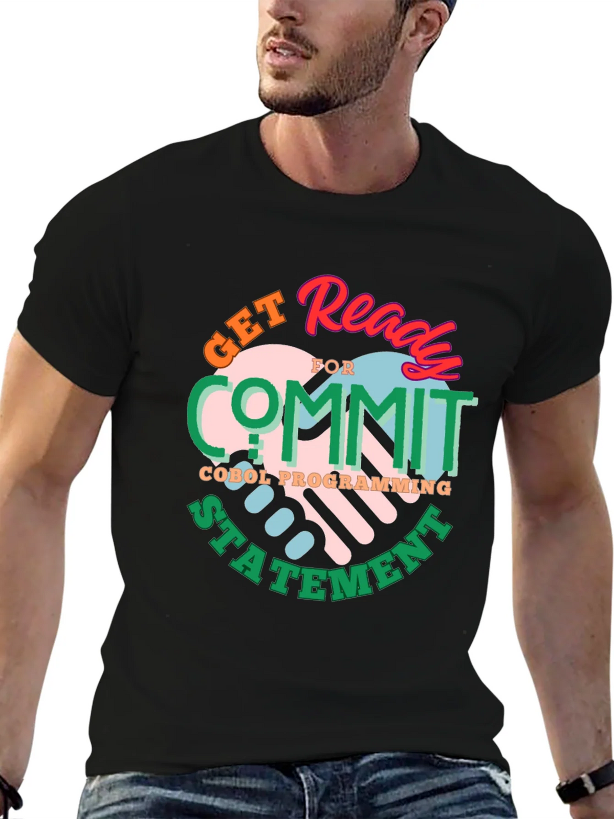 Get Ready to Commit COBOL Programming Statement T-Shirt product image 6