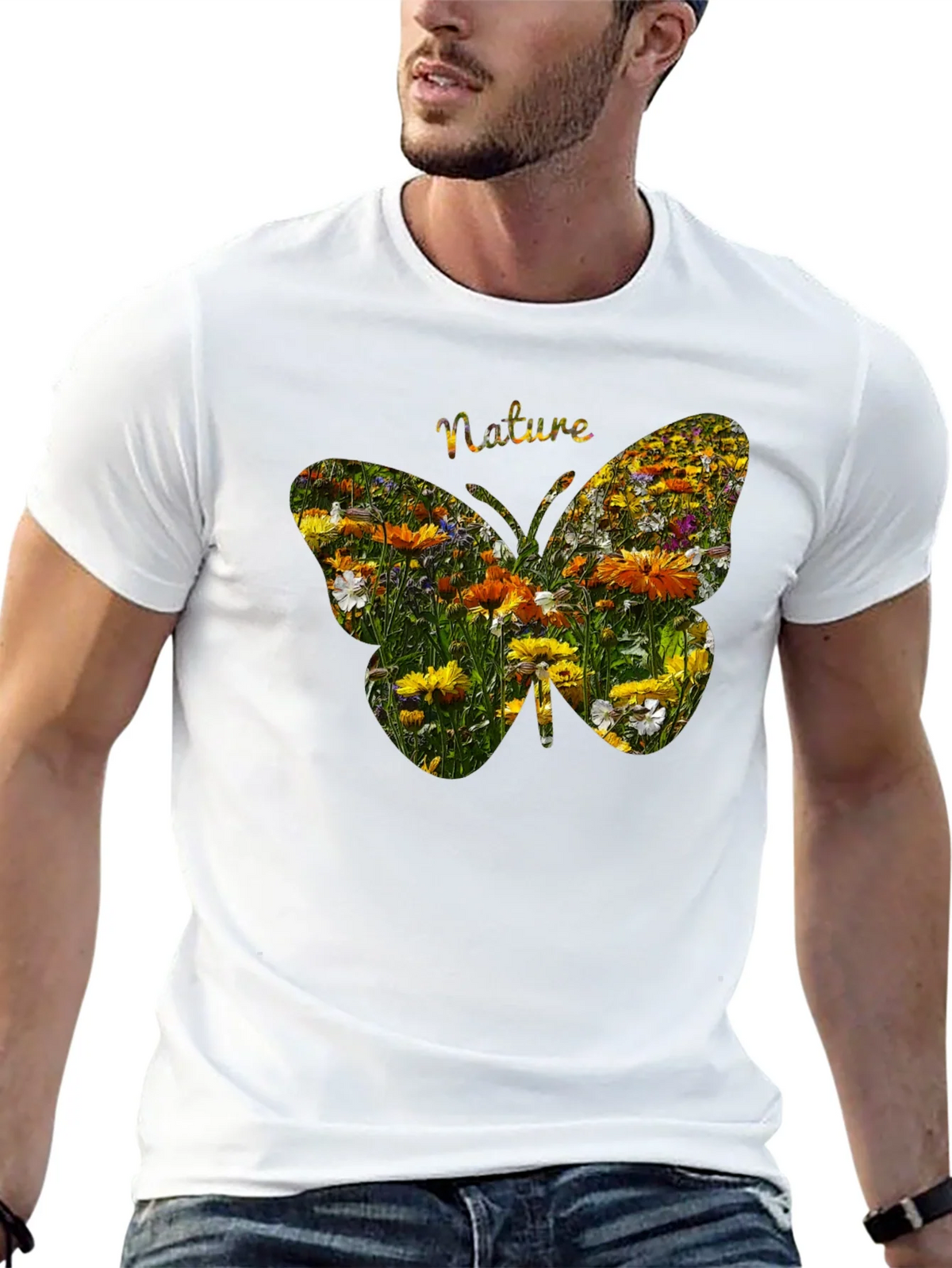 Nature Butterfly Graphic Tee - Black product image 7