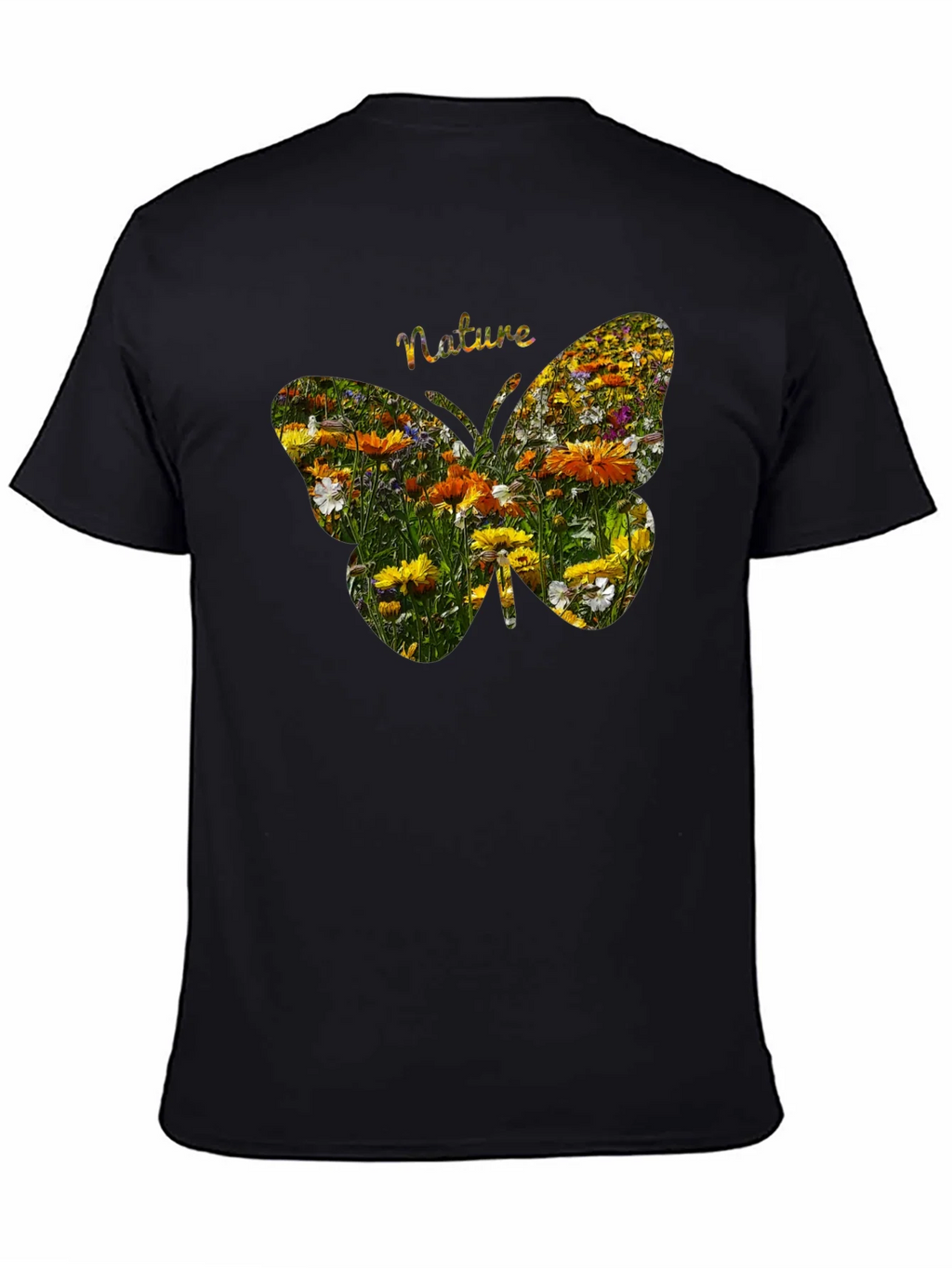 Nature Butterfly Graphic Tee - Black product image 3