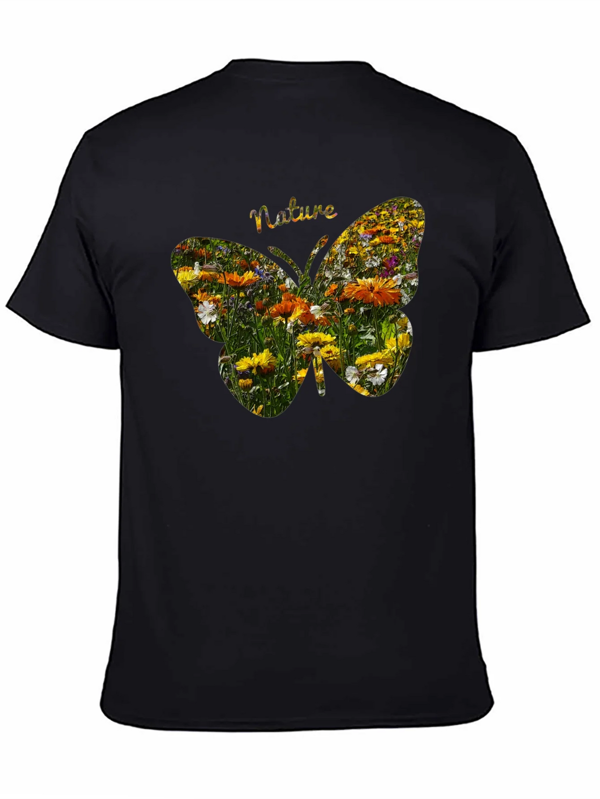 Nature Butterfly Graphic Tee - Black product image 3