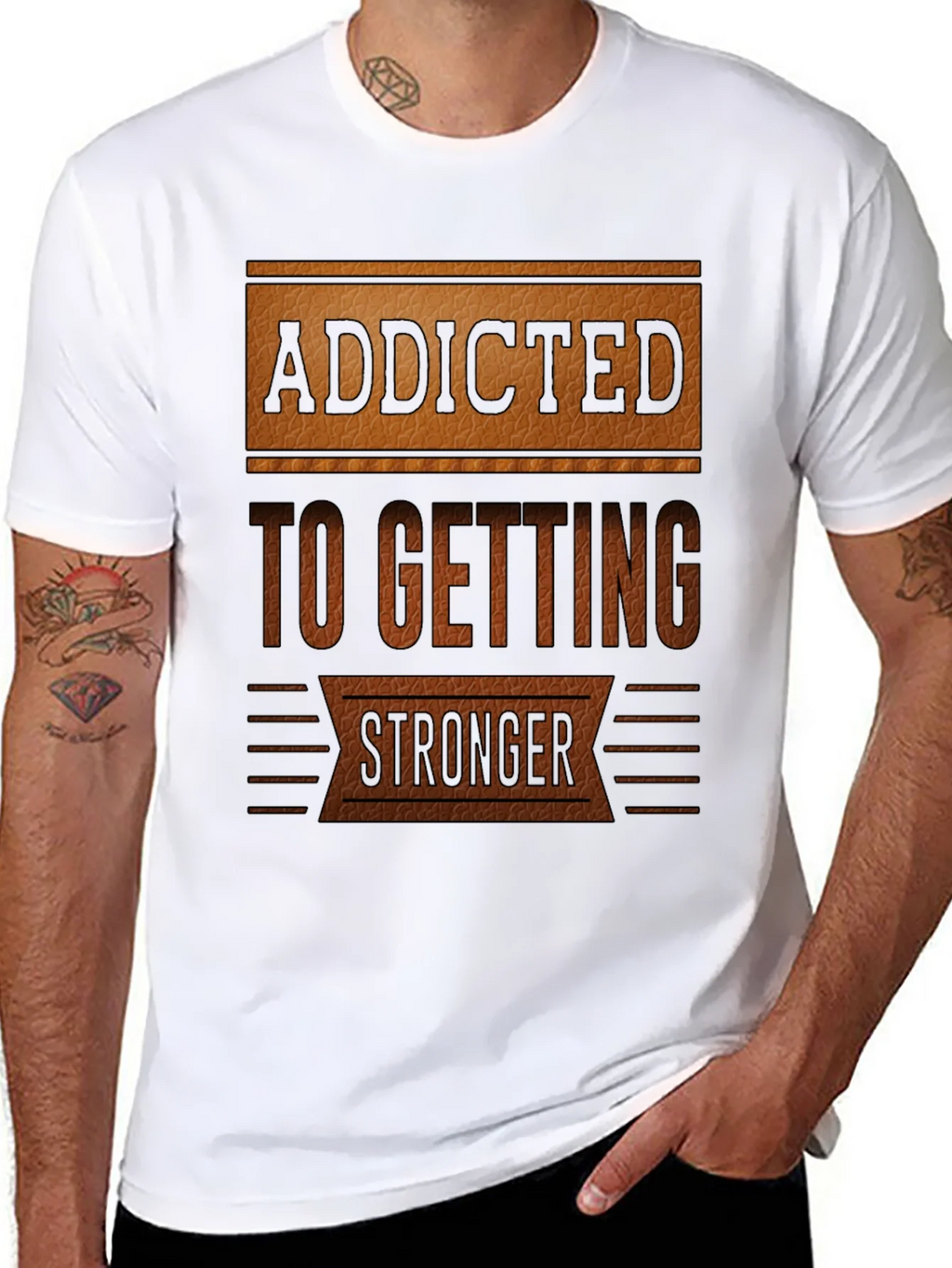 Addicted To Getting Stronger T-Shirt product image 7