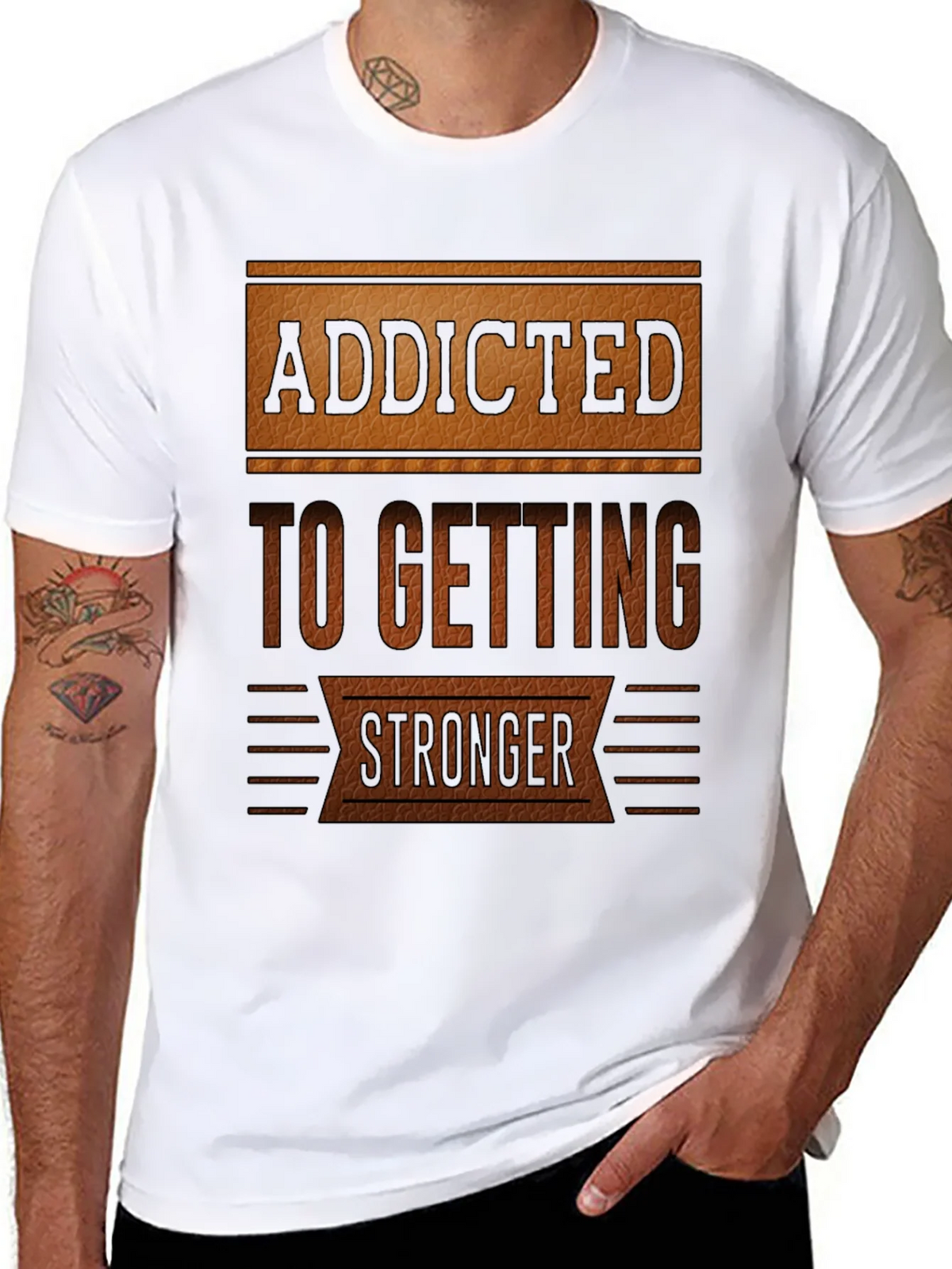 Addicted To Getting Stronger T-Shirt product image 7