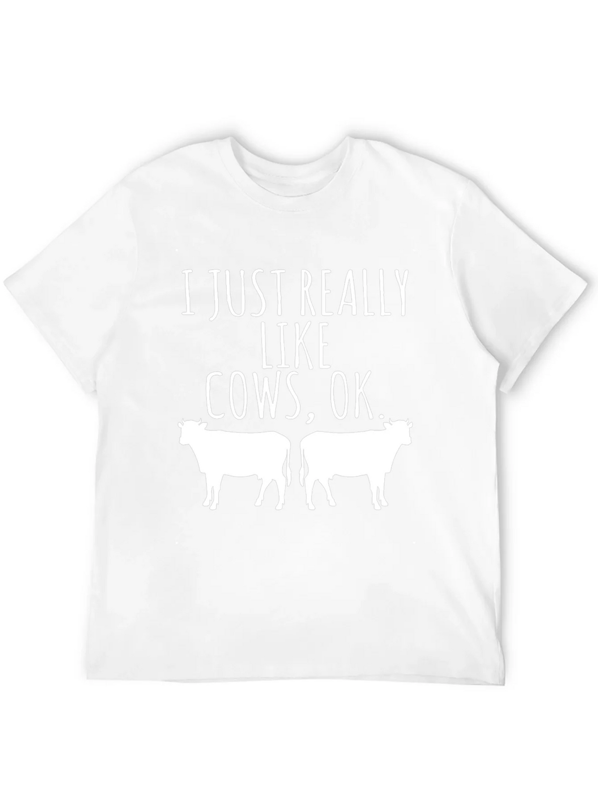 Cow Lover T-Shirt - I Just Really Like Cows OK product image 8