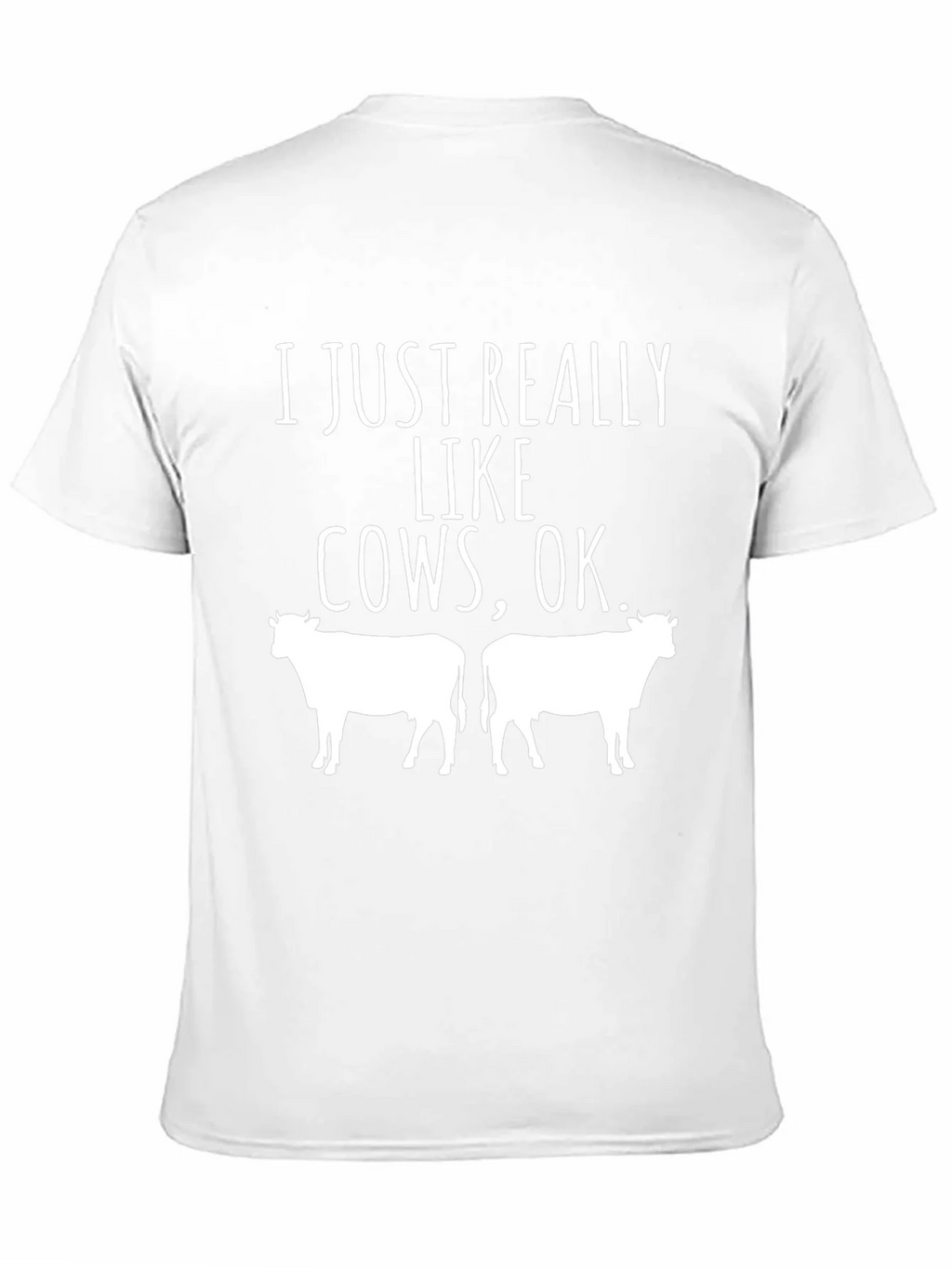 Cow Lover T-Shirt - I Just Really Like Cows OK product image 7