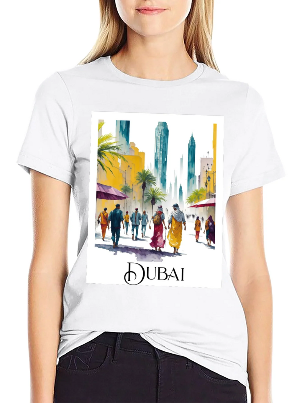 Dubai Watercolor T-Shirt product image 7