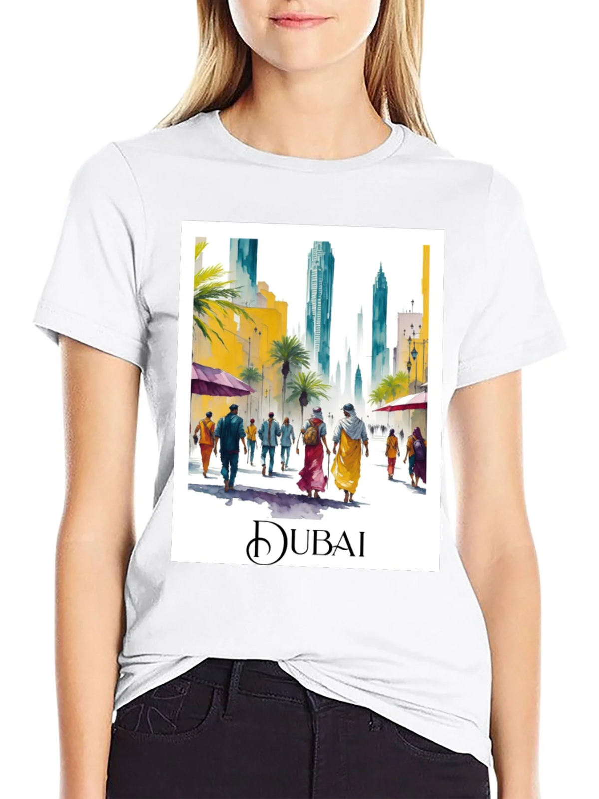 Dubai Watercolor T-Shirt product image 7