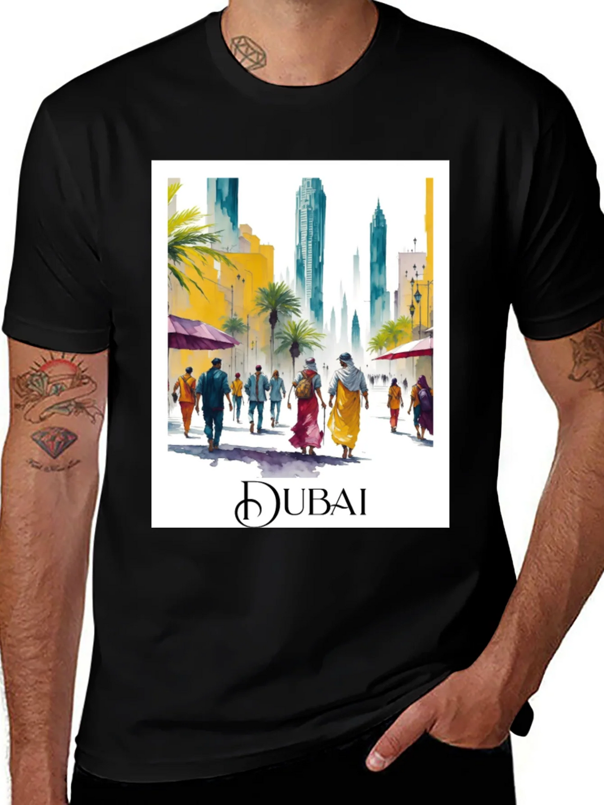 Dubai Watercolor T-Shirt product image 1
