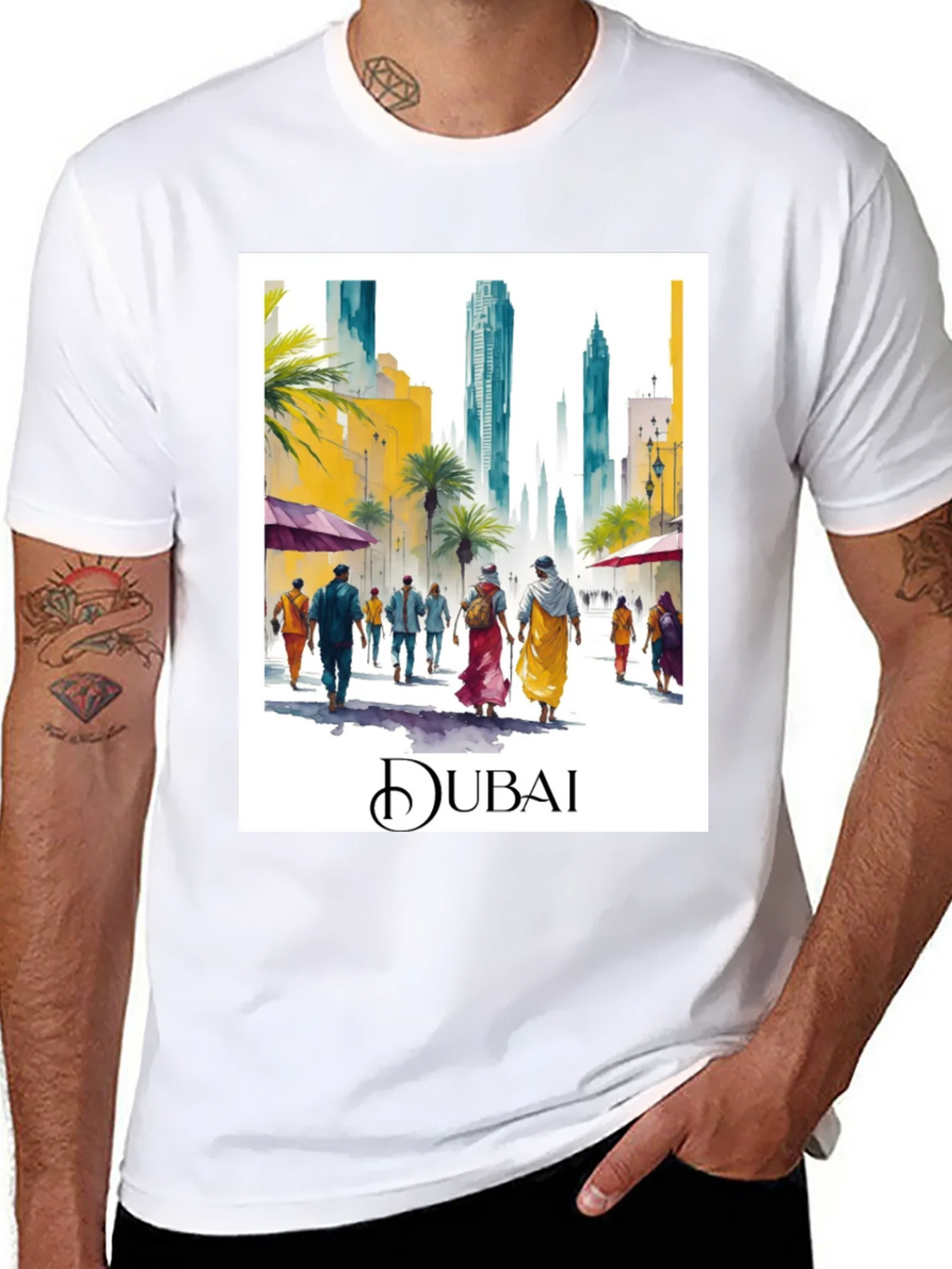 Dubai Watercolor T-Shirt product image 6