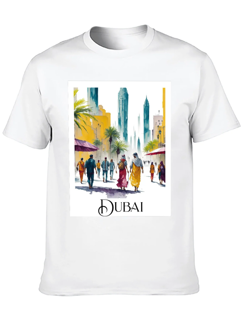 Dubai Watercolor T-Shirt product image 8