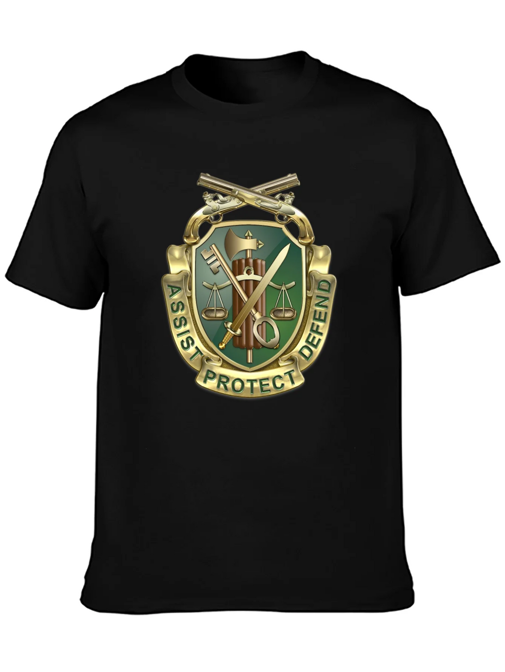 Assist Protect Defend Graphic Tee product image 3