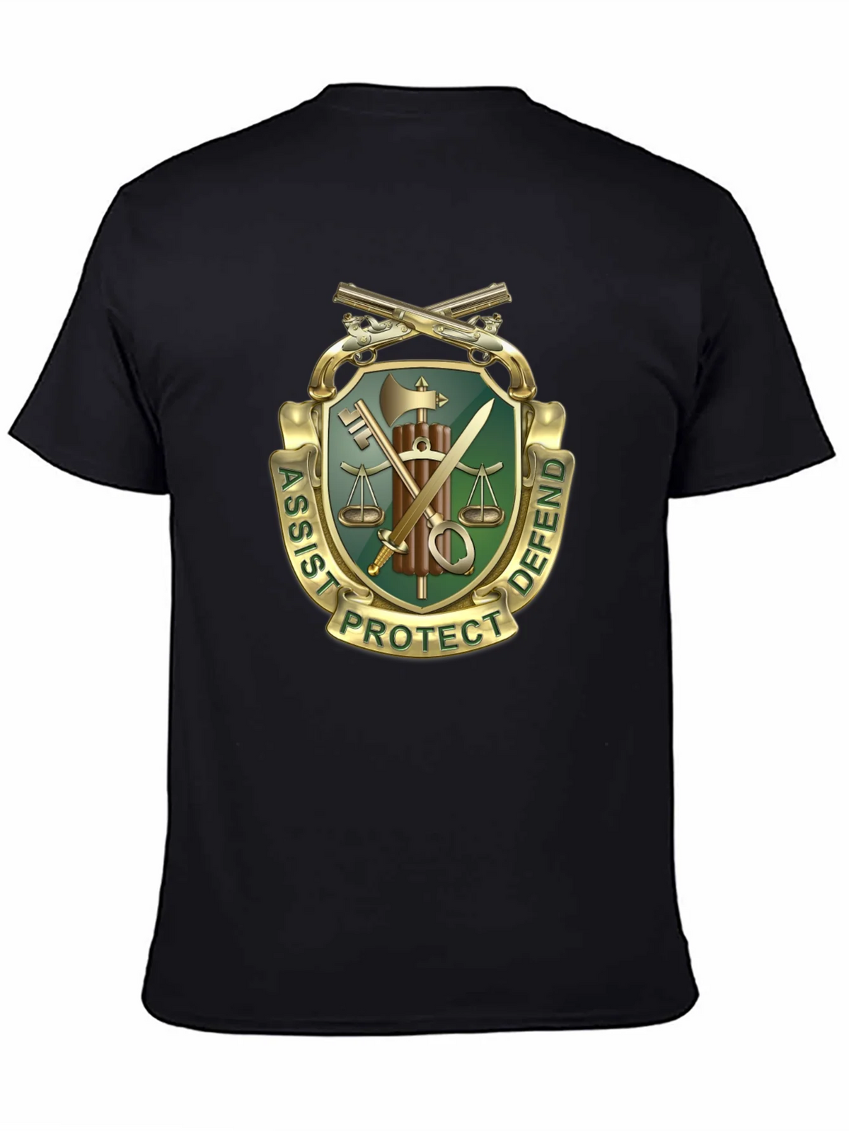 Assist Protect Defend Graphic Tee product image 4